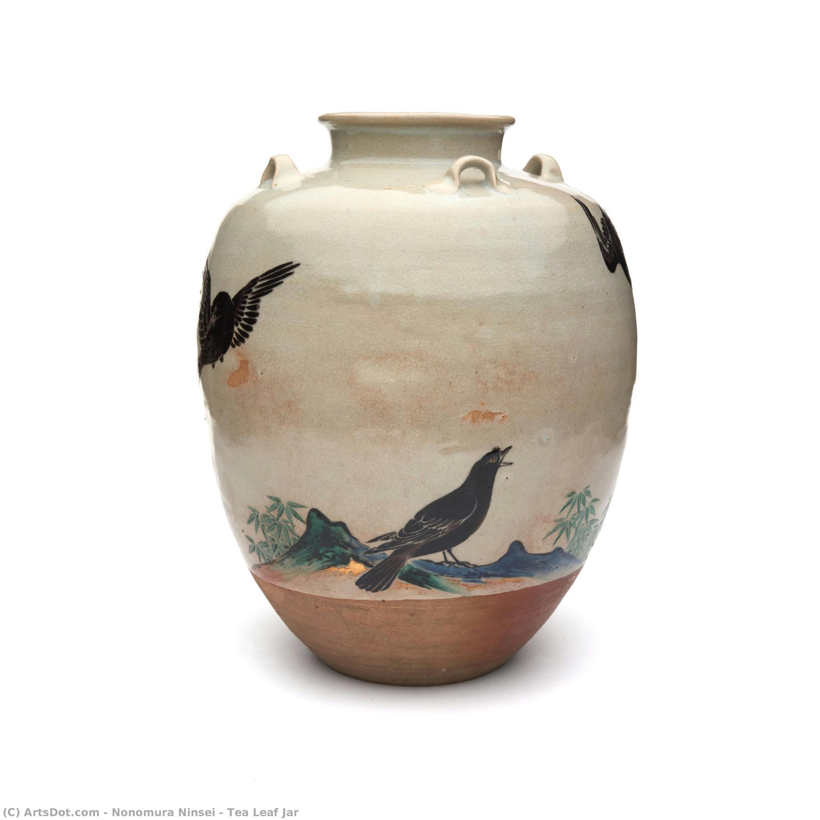 Tea Leaf Jar — Nonomura Ninsei
