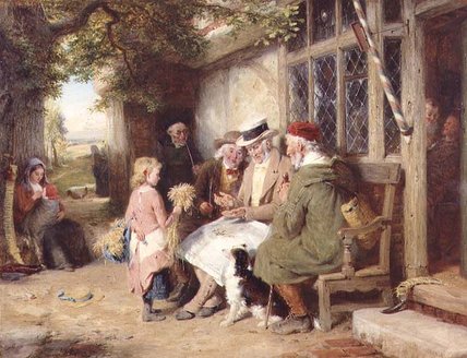 Testing The Corn — George Bernard O'neill