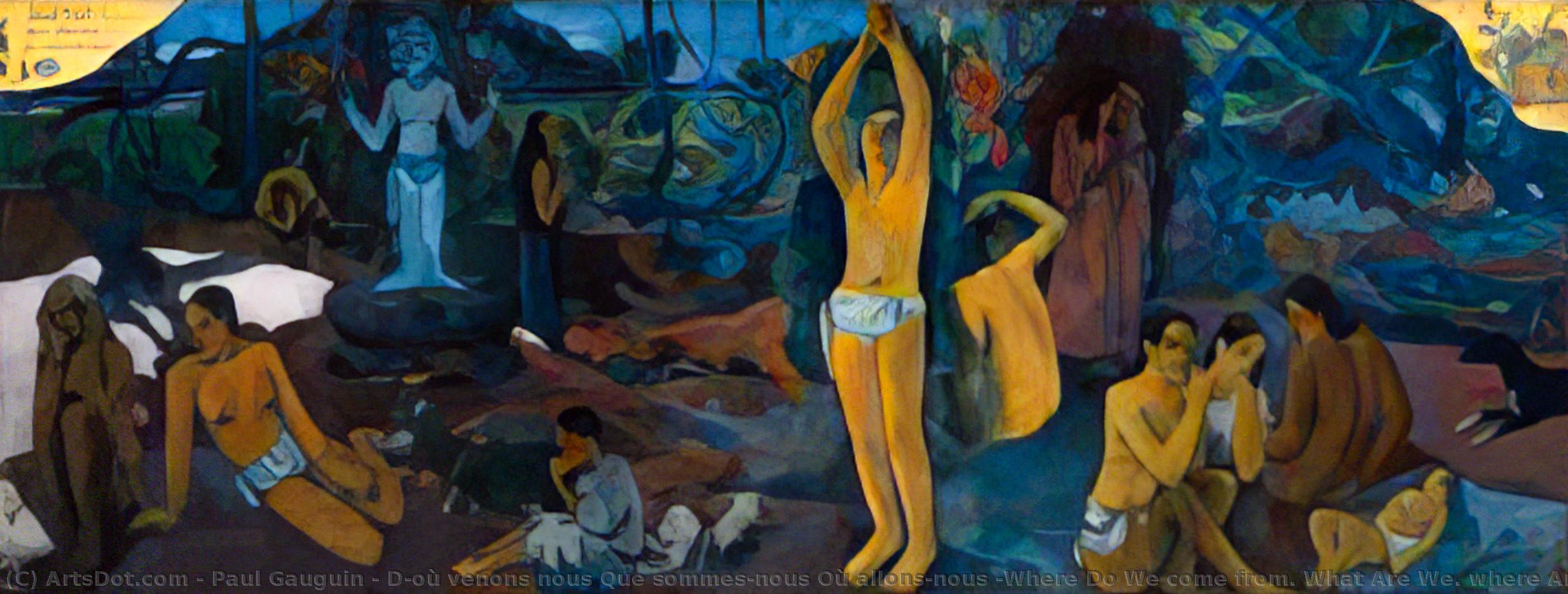 D'où Venons Nous Que Sommes-nous Où Allons-nous (woher Wir Kommen. Was Wir Sind. Wohin Wir Gehen) — Eugène Henri Paul Gauguin