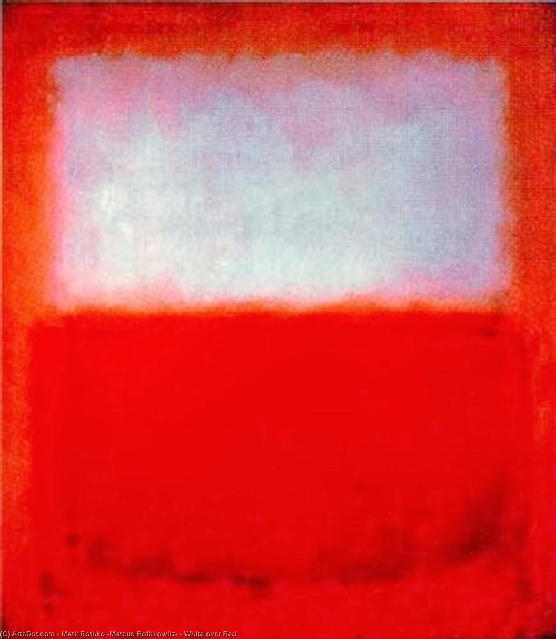 White Over Red — Mark Rothko