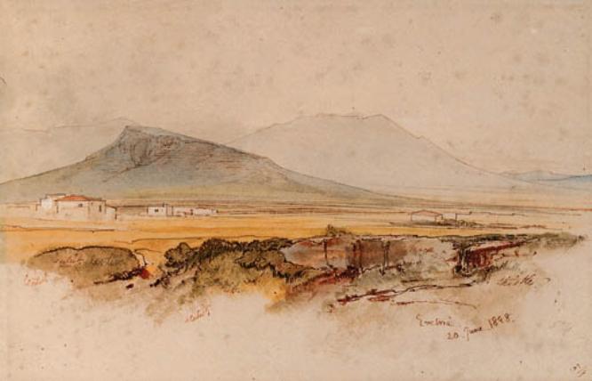 Eretria, Euboea, Greece — Edward Lear