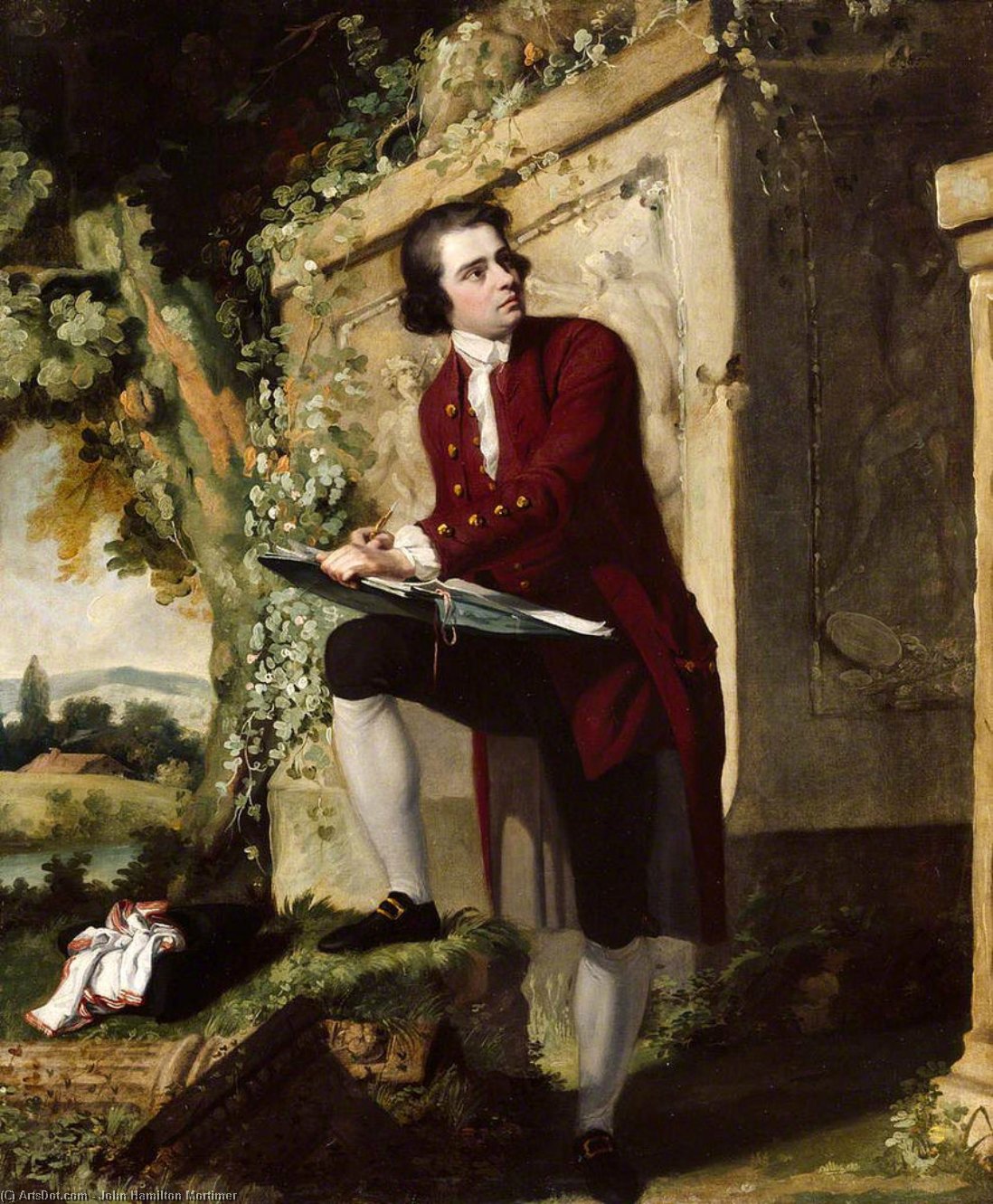 John Hamilton Mortimer - Self Portrait
