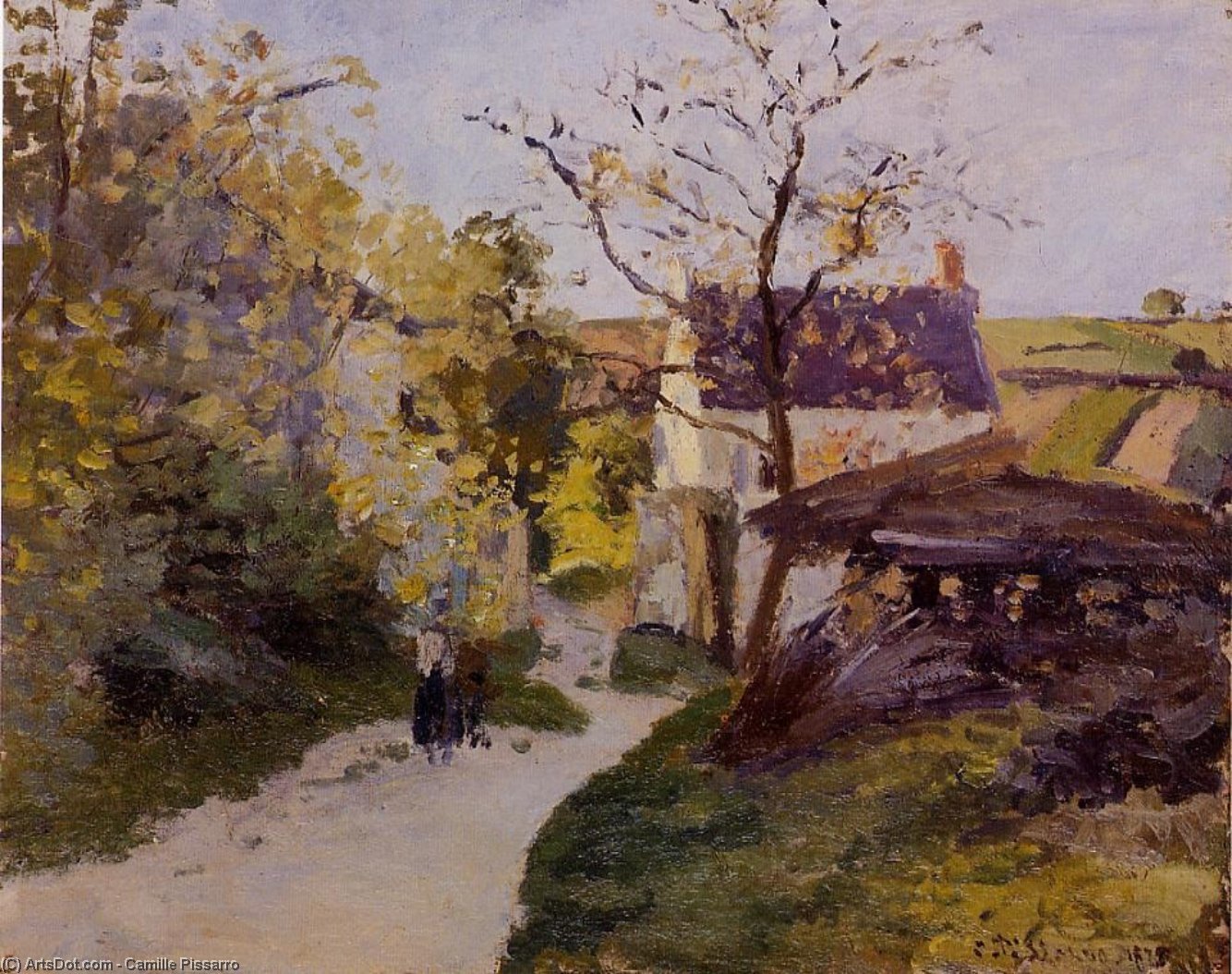 Suur Kõrvakas Puu Hermitage — Camille Pissarro