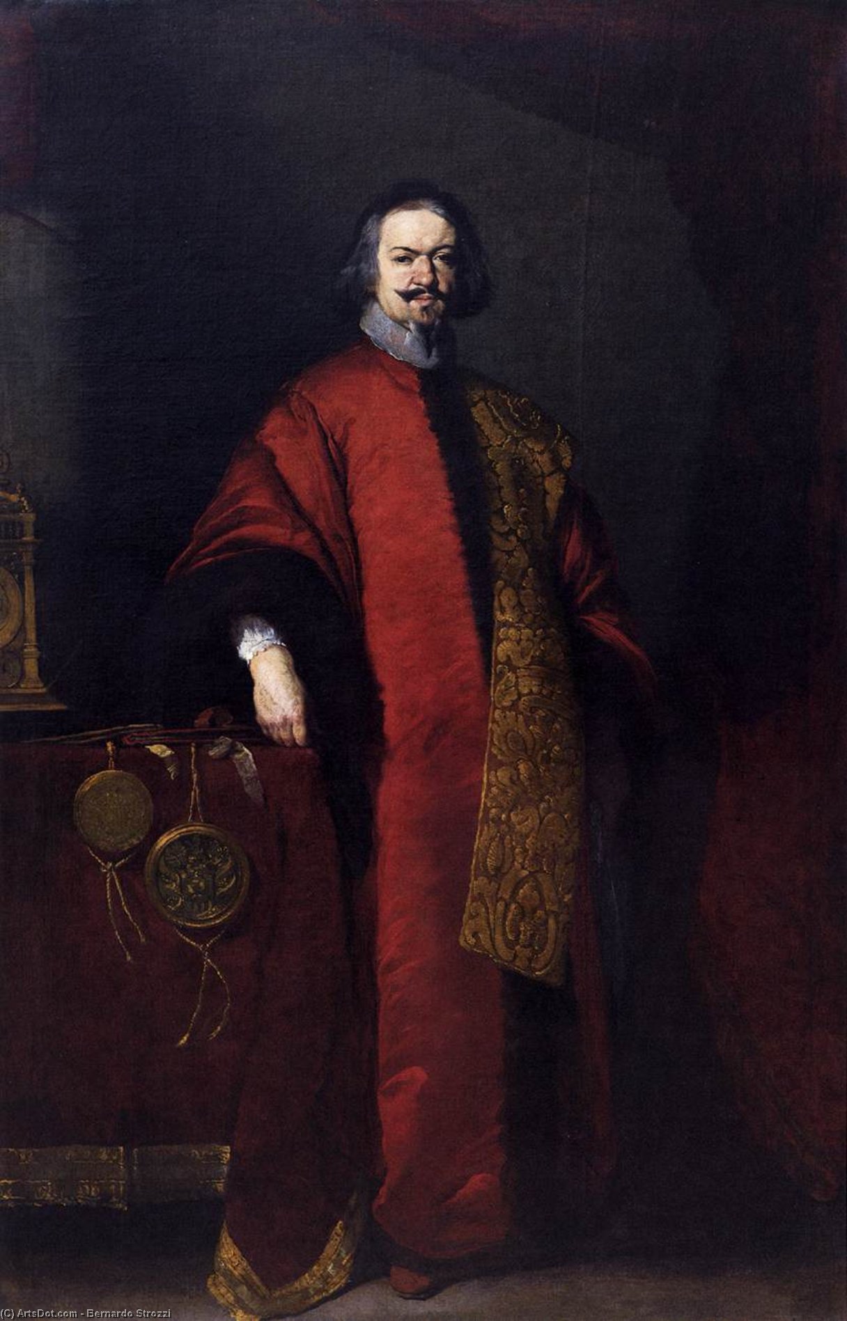 Bernardo Strozzi - Porträt eines Ritters