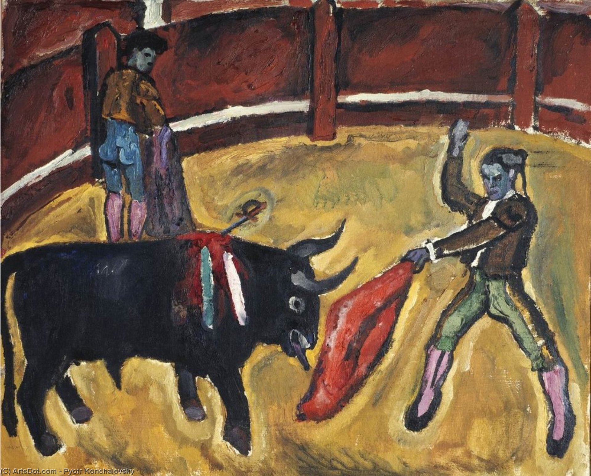 Bullfight. Study. — Pyotr Konchalovskij