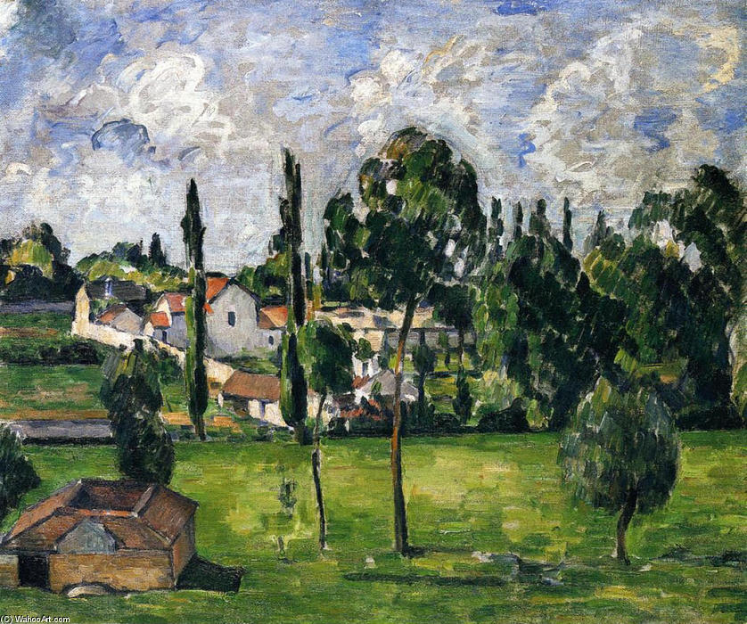 Landscape With Waterline — პოლ სეზან