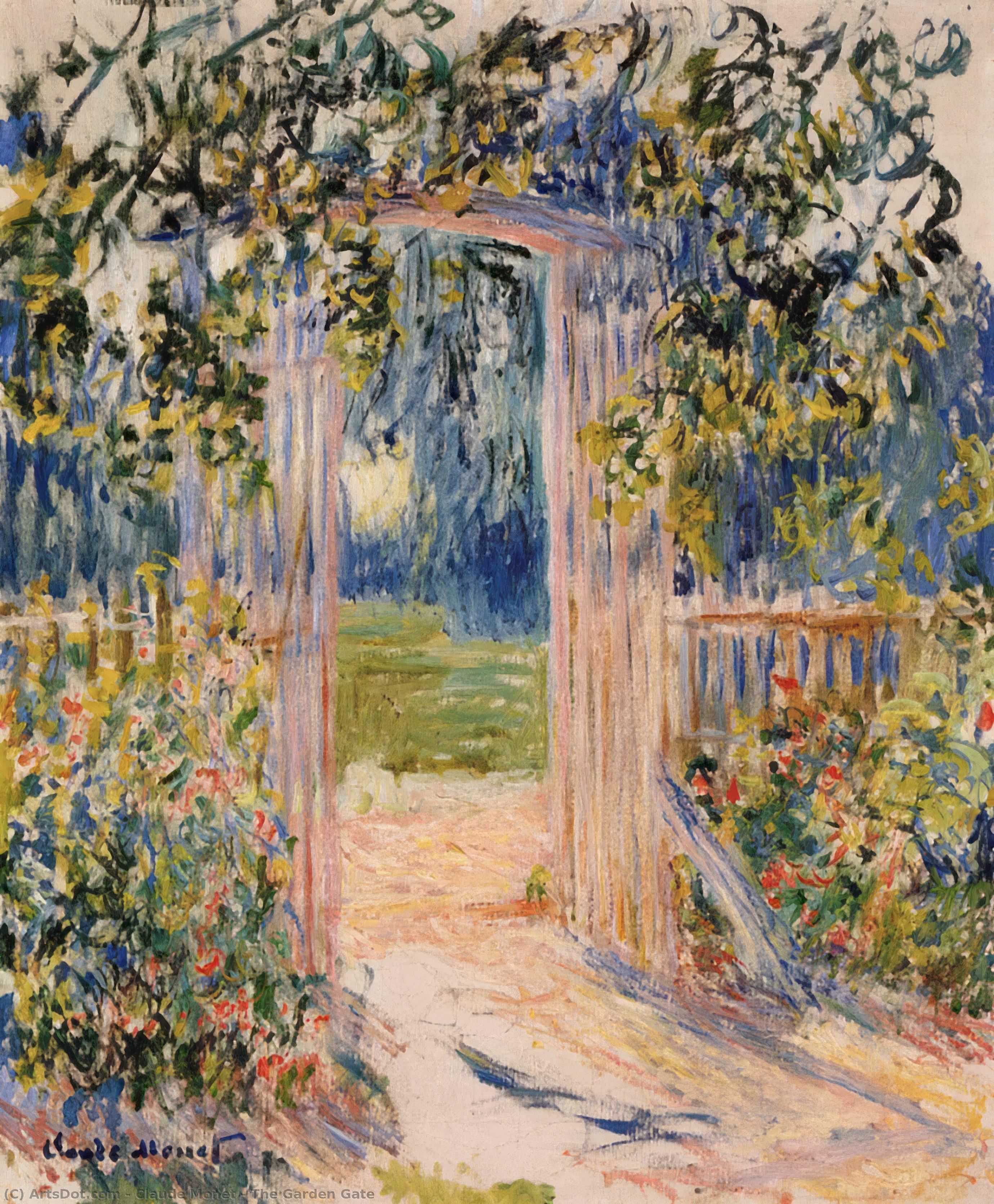 The Garden Gate — 克劳德·莫奈