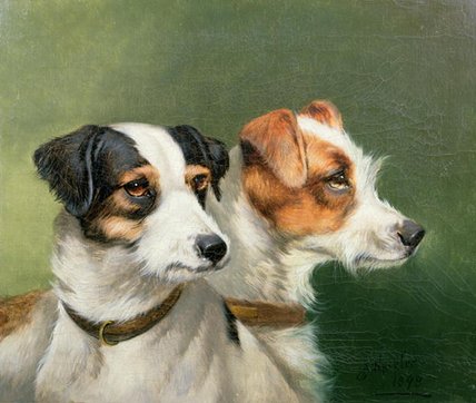 Two Fox Terriers — John Alfred Wheeler