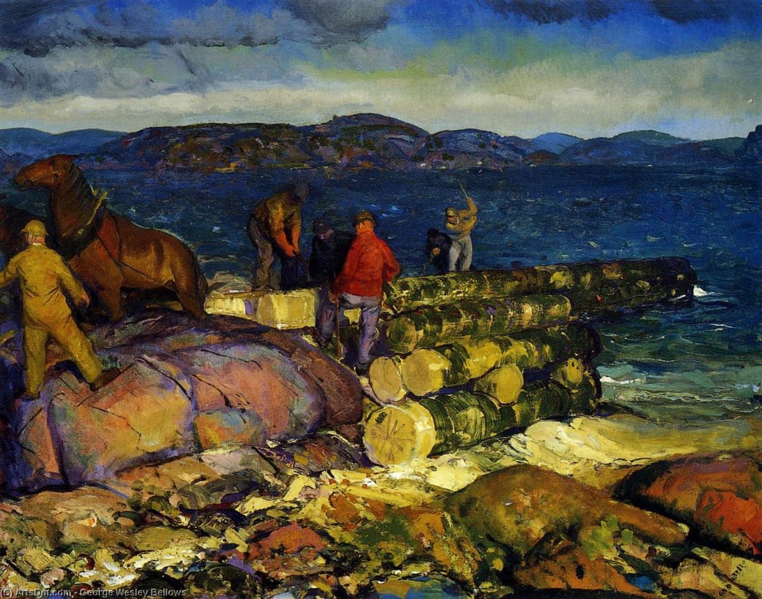 Dock Builders — George Wesley Bellows