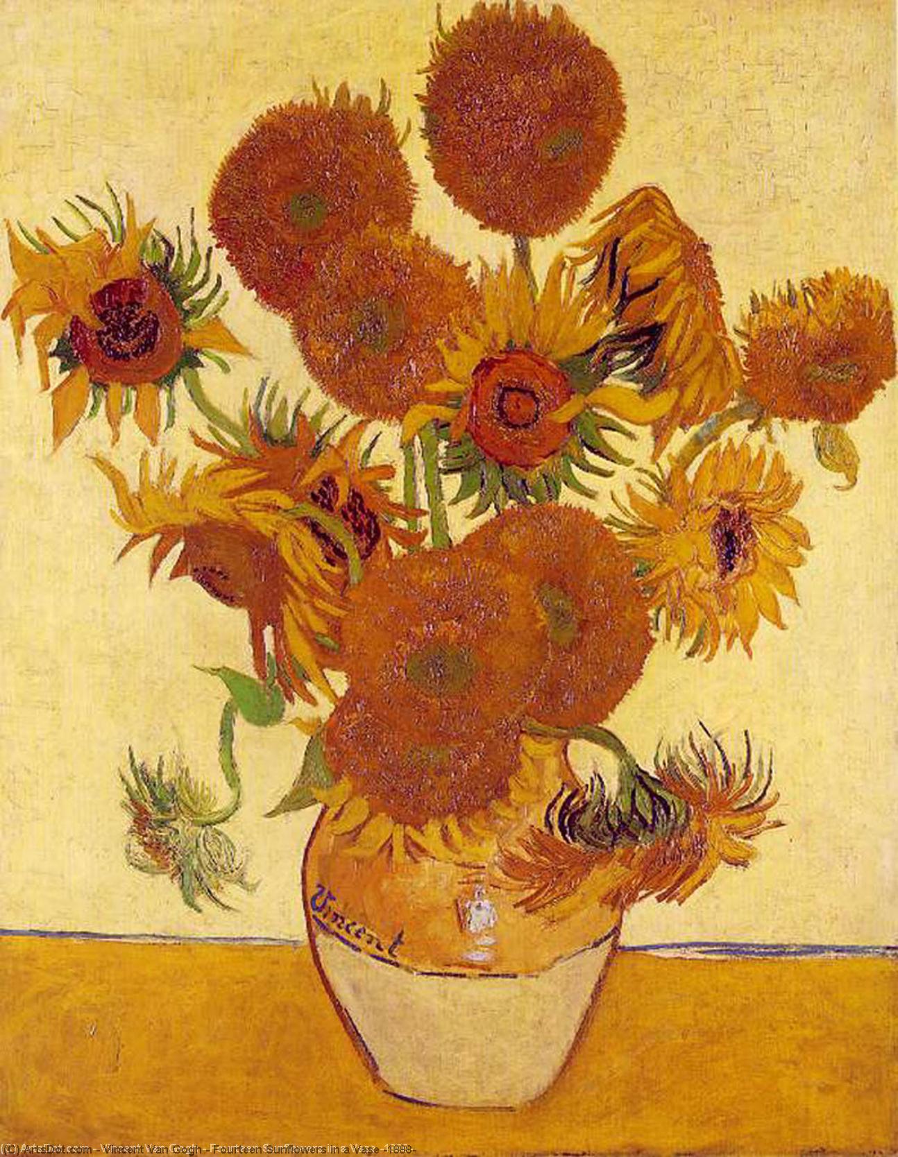 Negteteen Napfényvirág Egy Edényben [1888] — Vincent Willem Van Gogh
