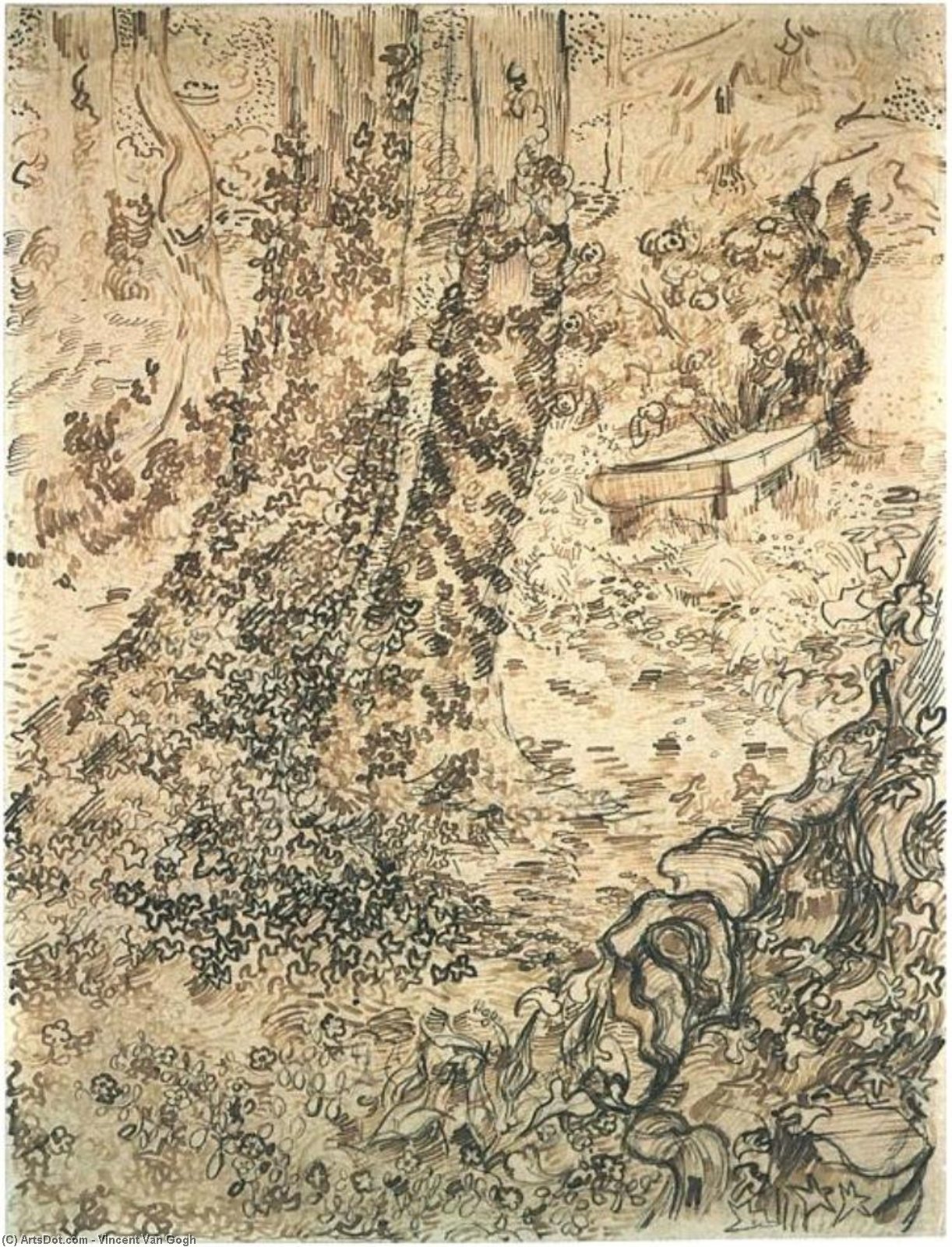 Vincent Van Gogh - Trees with Ivy