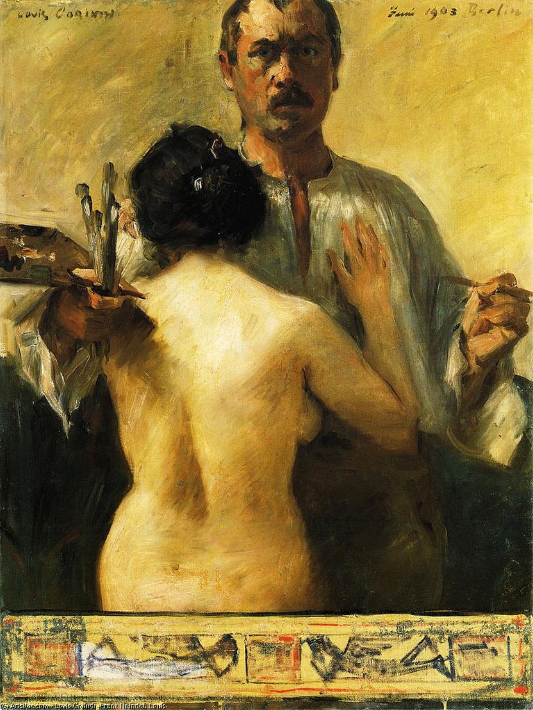 Autoportrait Avec Modèle — Lovis Corinth