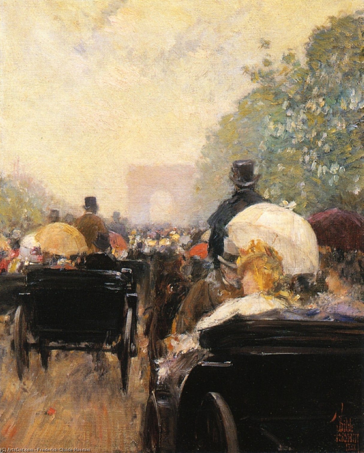 Frederick Childe Hassam - Carriage Parade