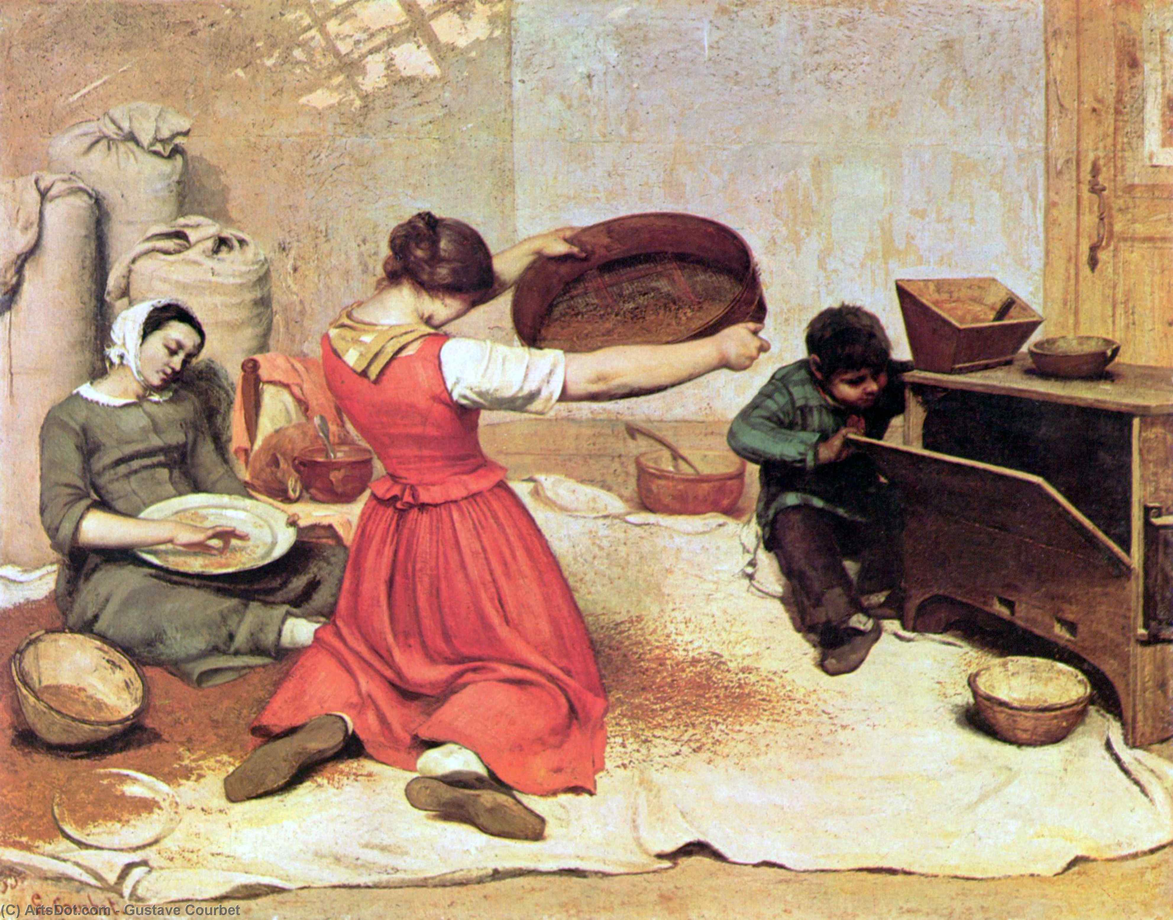 Gustave Courbet - Buğday Eleme İşçileri