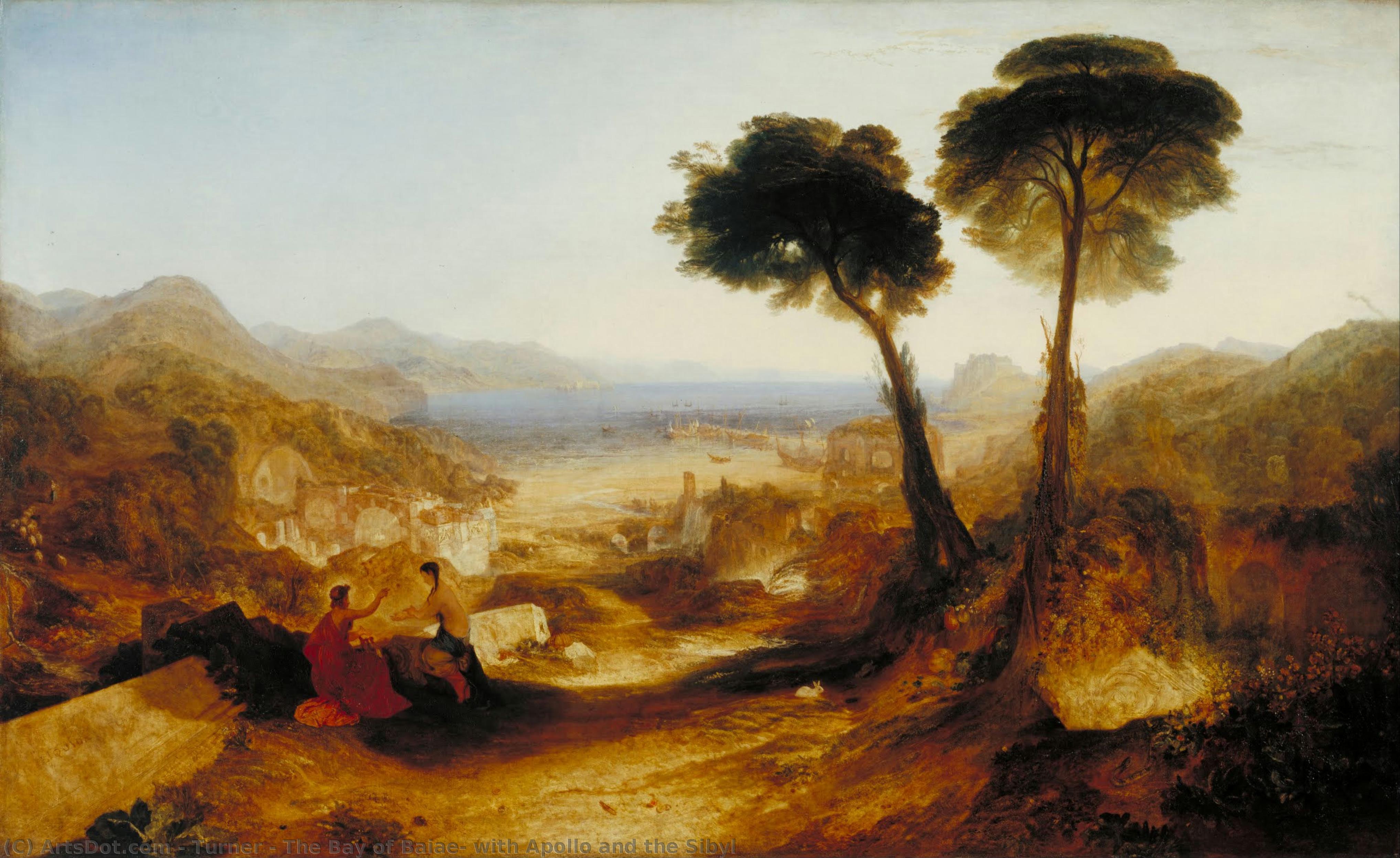 Die Bucht Von Baiae, Mit Apollo Und Der Sibylle — J.m.w. Turner