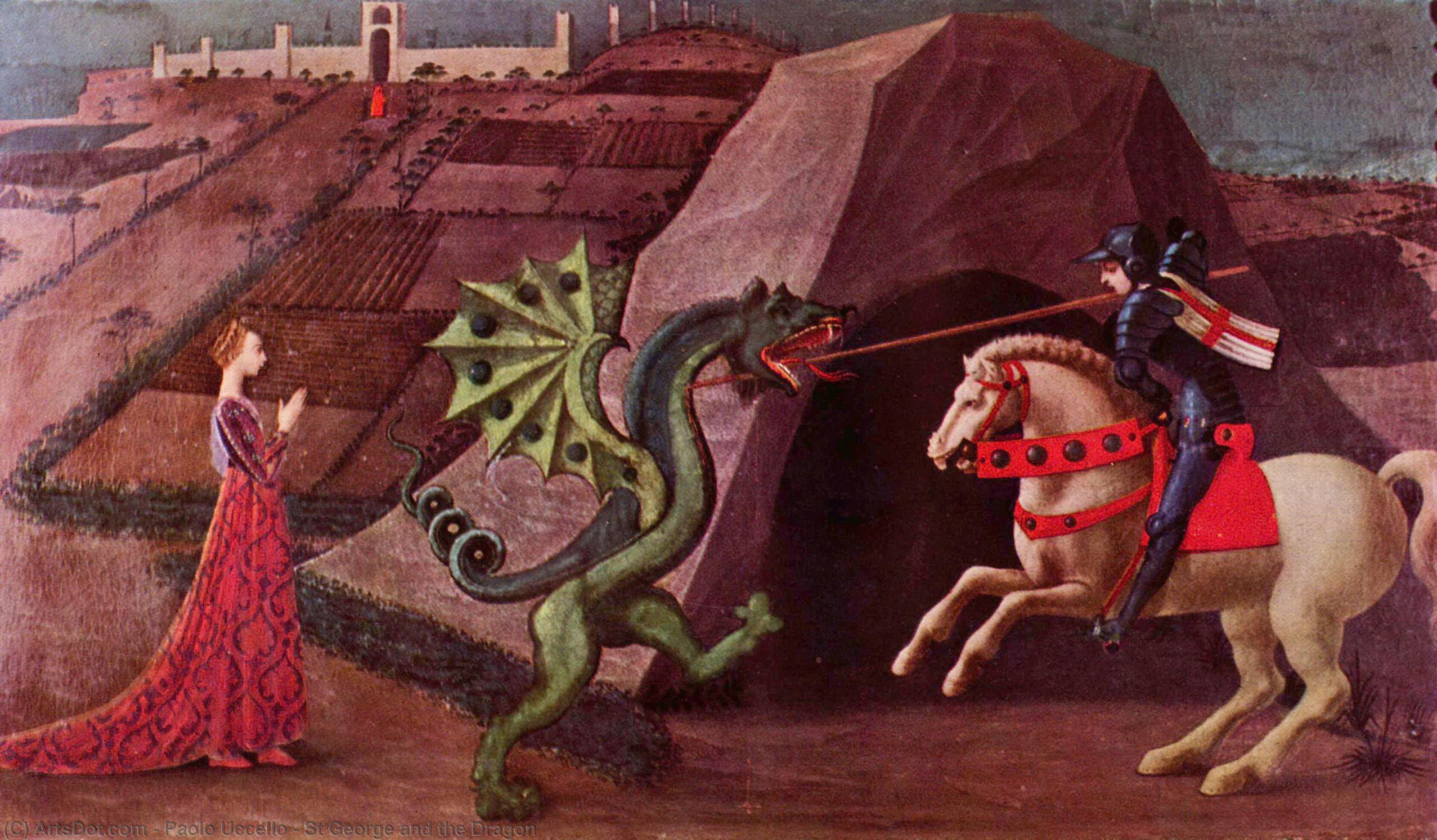 Saint Georges Et Le Dragon — Paolo Uccello