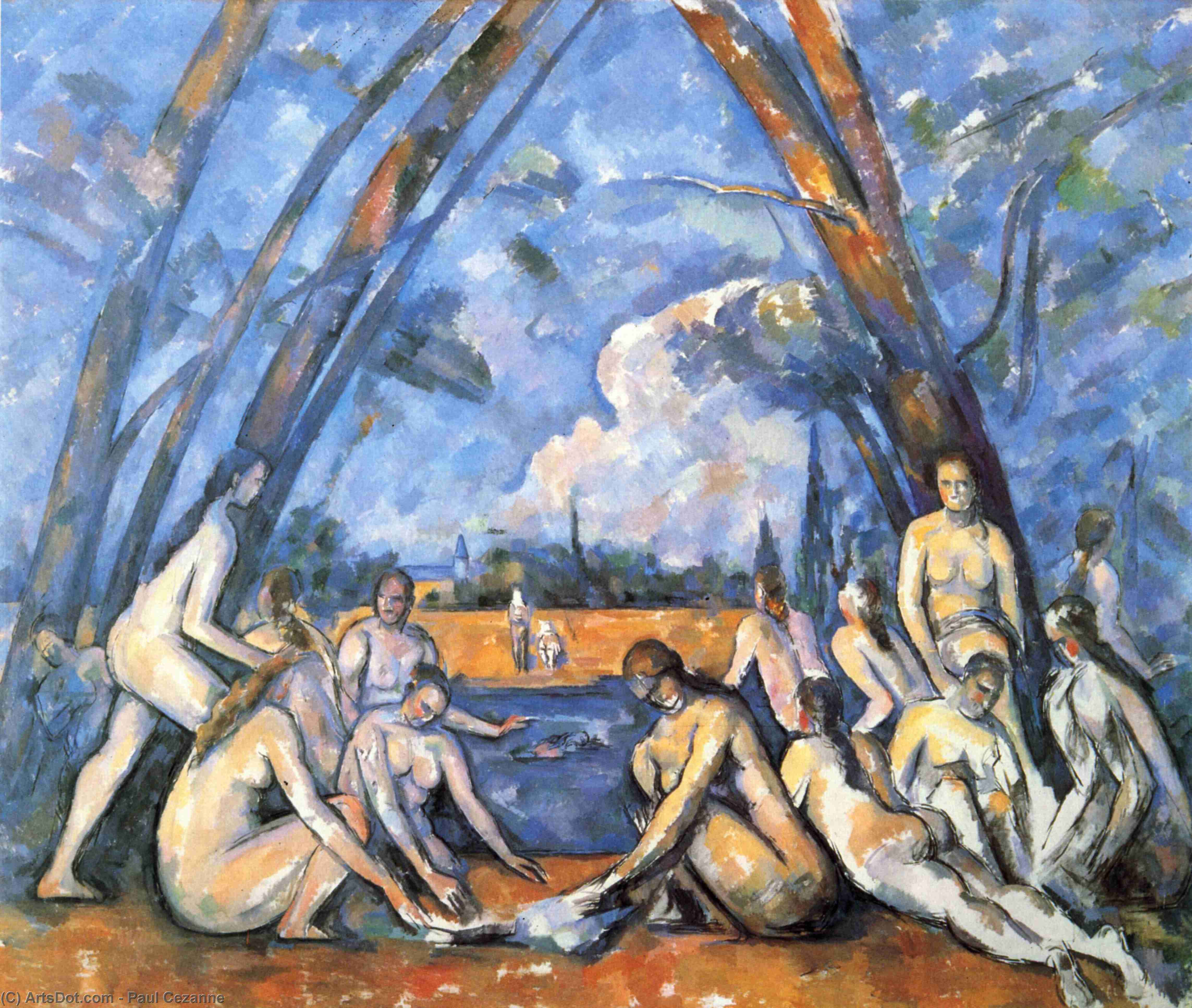 Paul Cézanne - Large Bathers