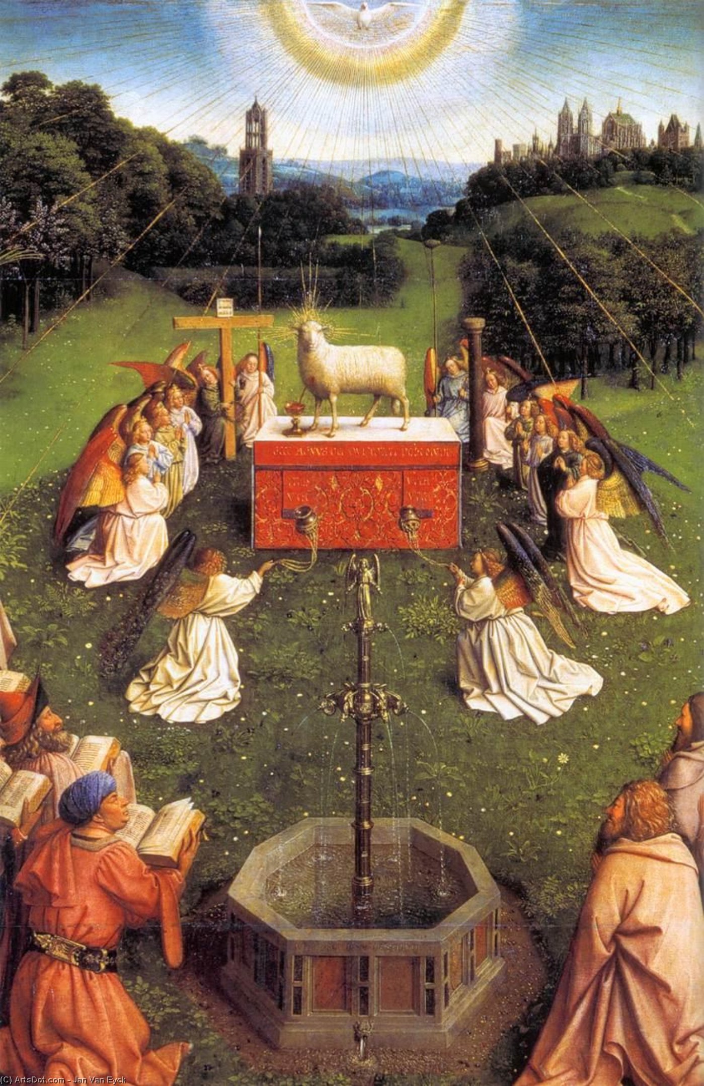 Ghenti Altaropus: Lambi Imelduse Üksikasjad (30) — Jan Van Eyck