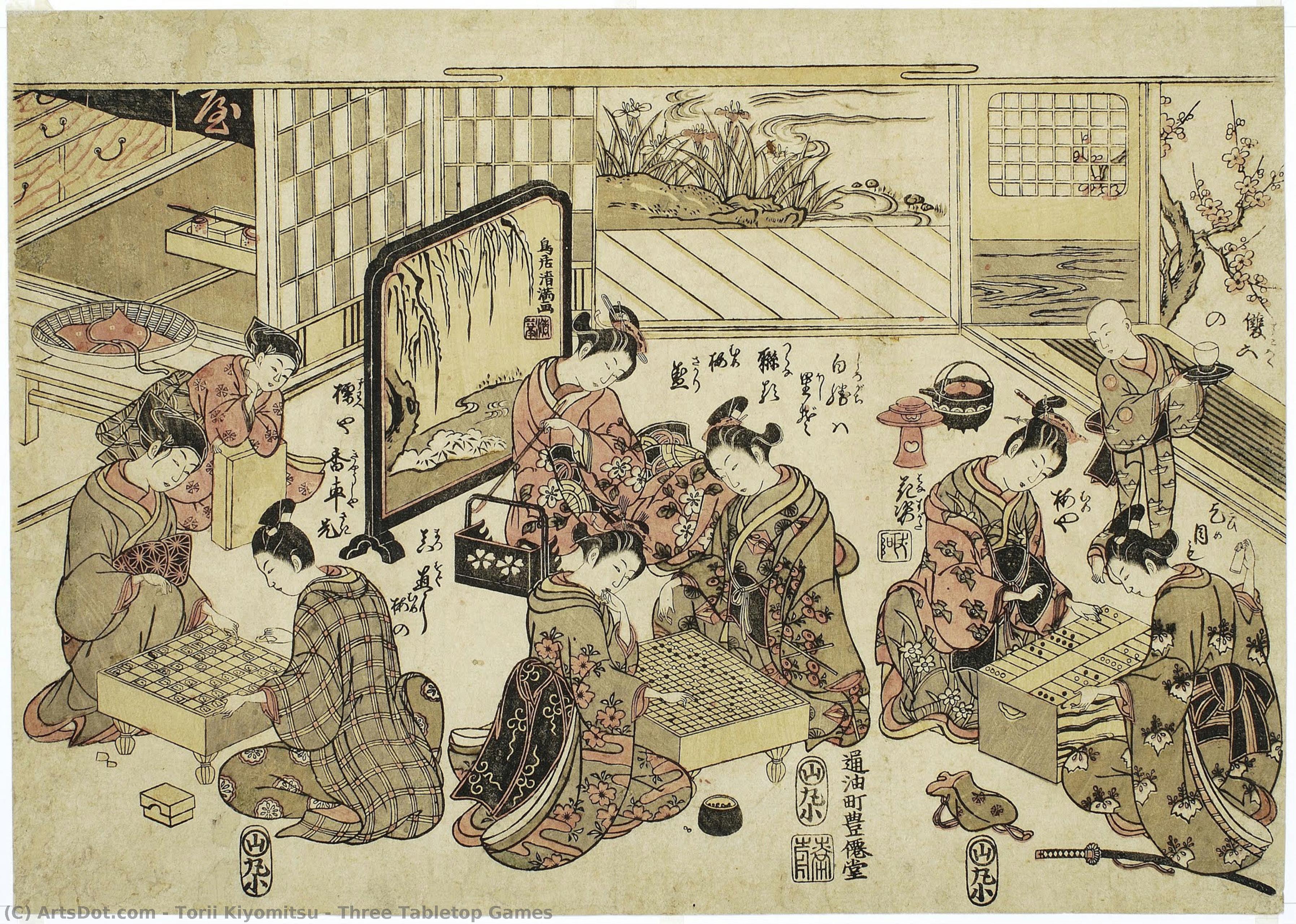 Three Tabletop Games — Torii Kiyomitsu