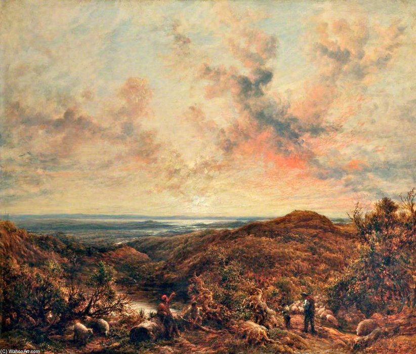 John Linnell - Over Some Wide-watered Shore