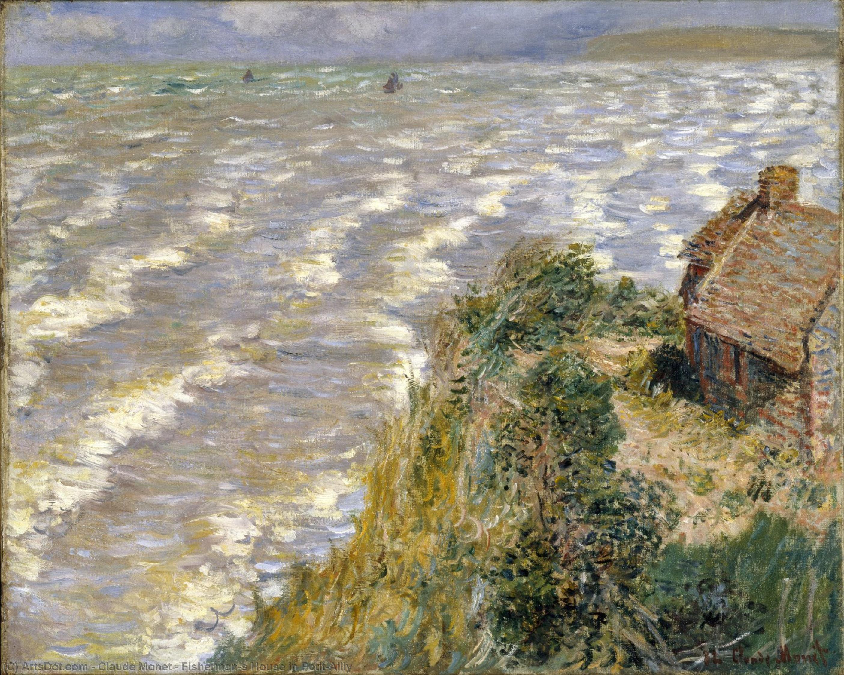 Fisherman`s House In Petit-ailly — Claude Monet