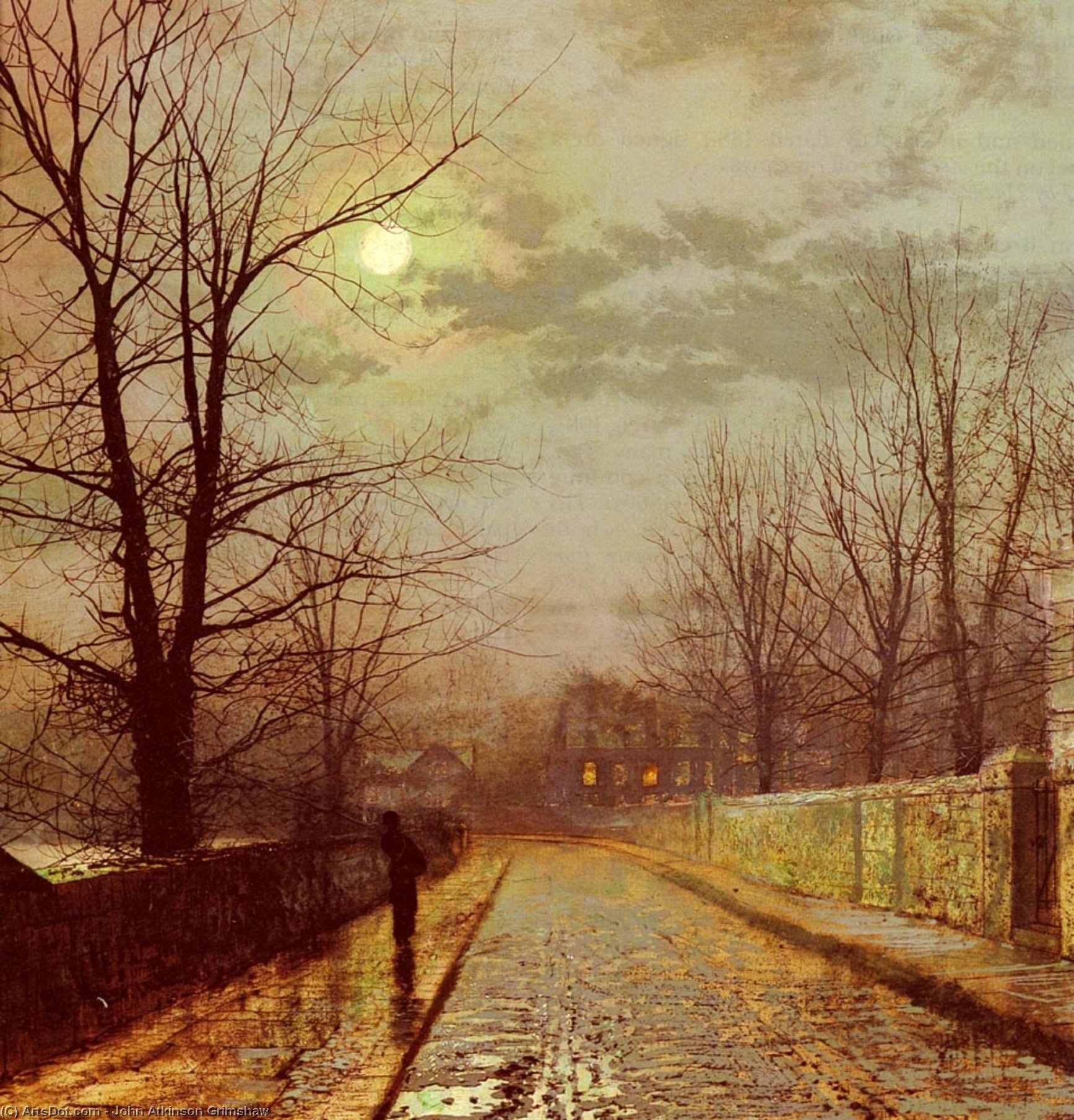 John Atkinson Grimshaw - Lane In Cheshire