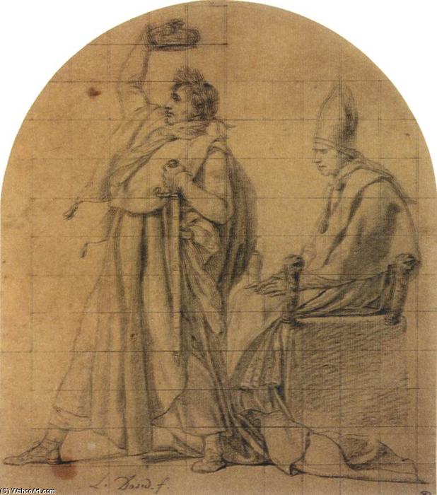 Napoleon trzymający koronę Józefiny