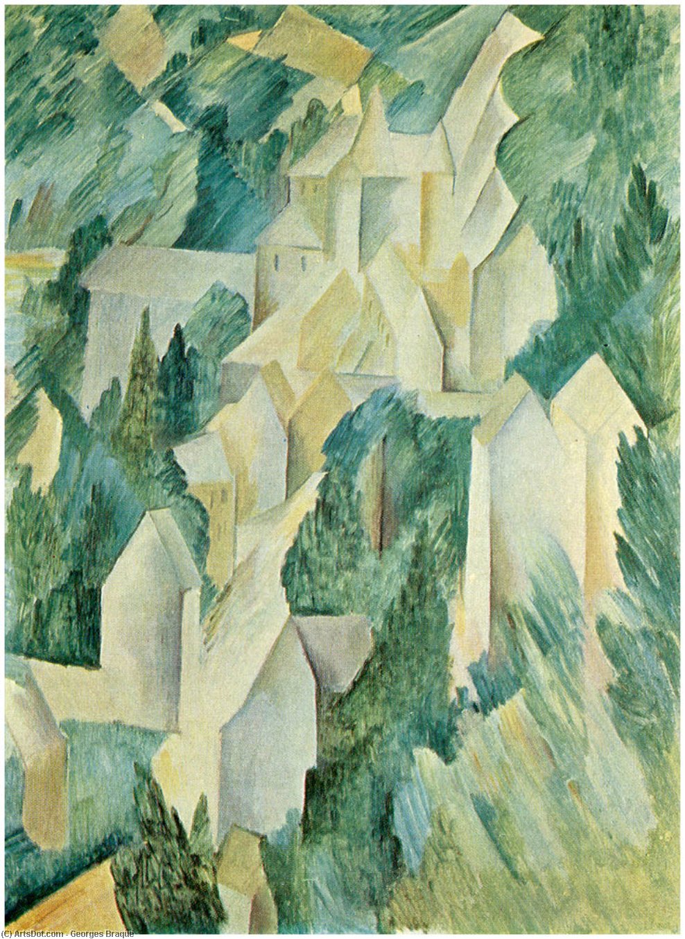 Georges Braque - El castillo en La Roche Guyon