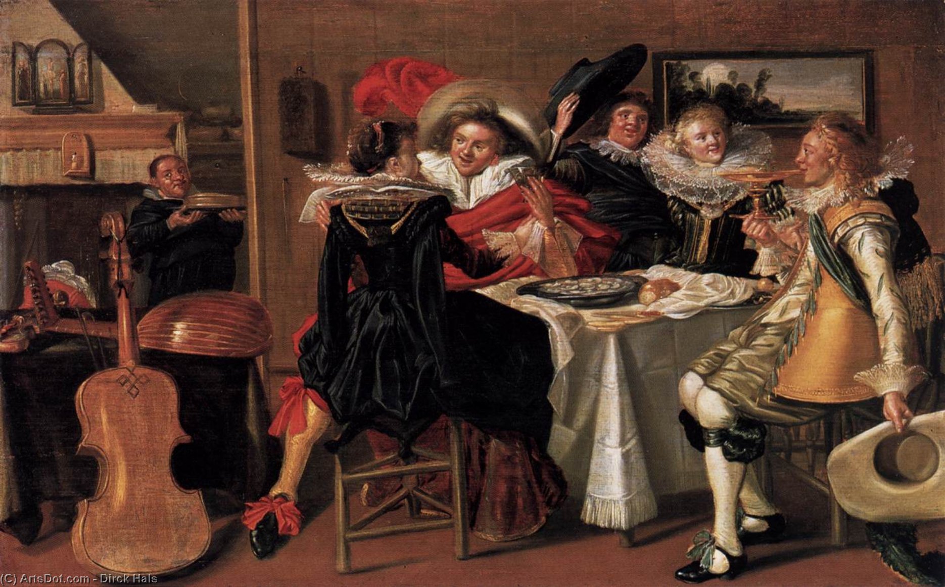 Dirck Hals - Merry Company at Table