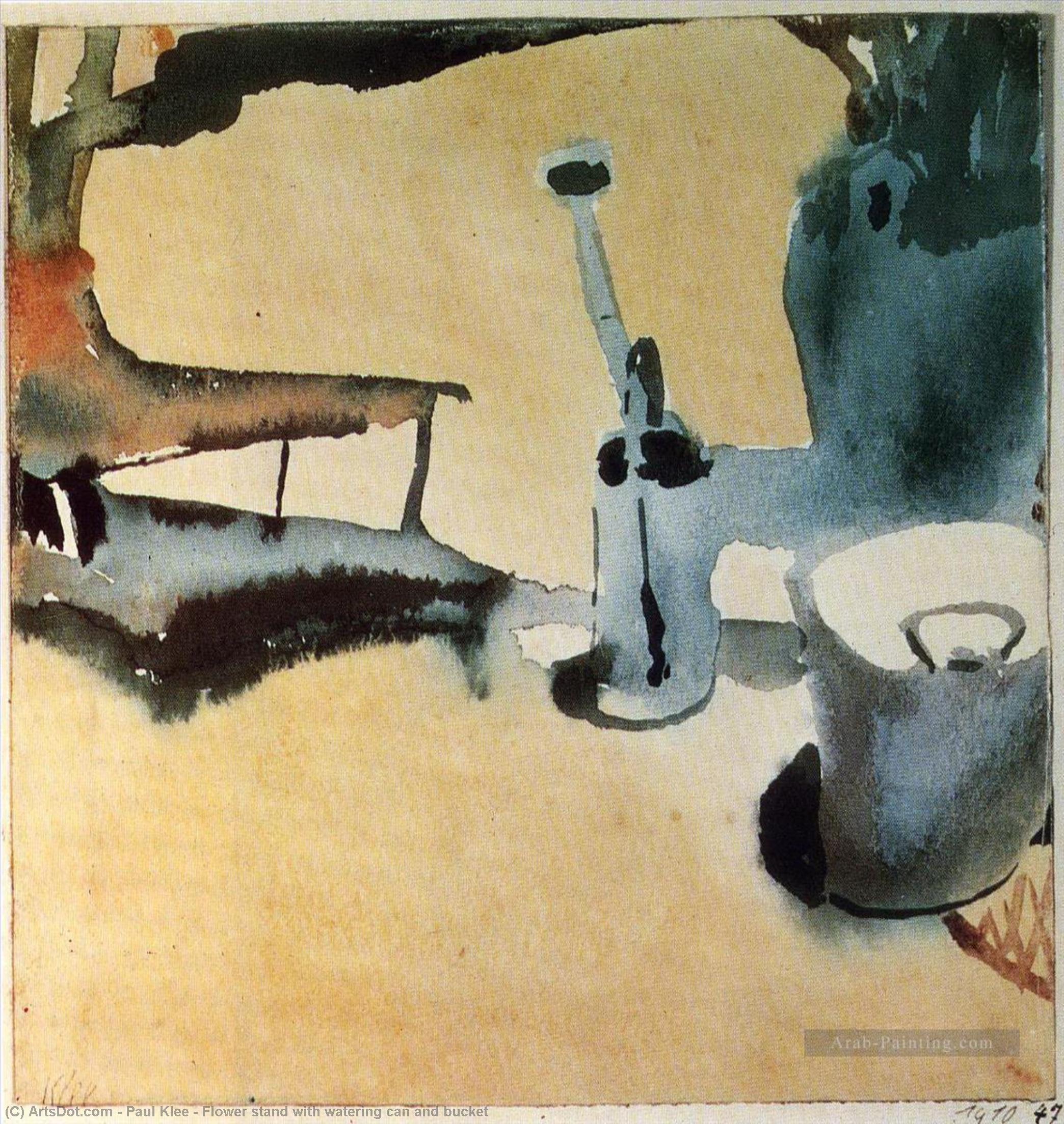 Blumenstand Mit Gießkanne Und Eimer — Paul Klee