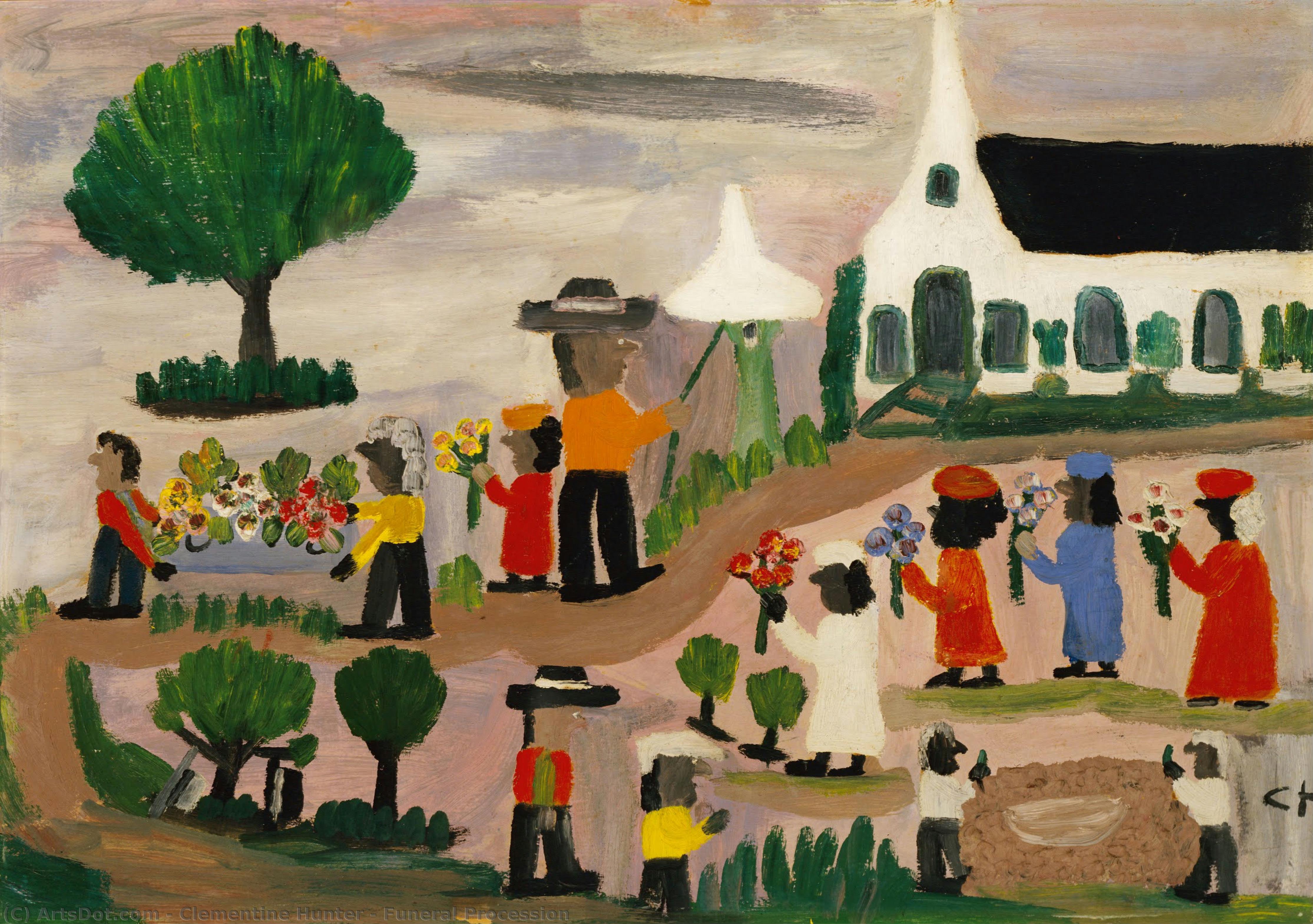 Funeral Procession — Clementine Hunter