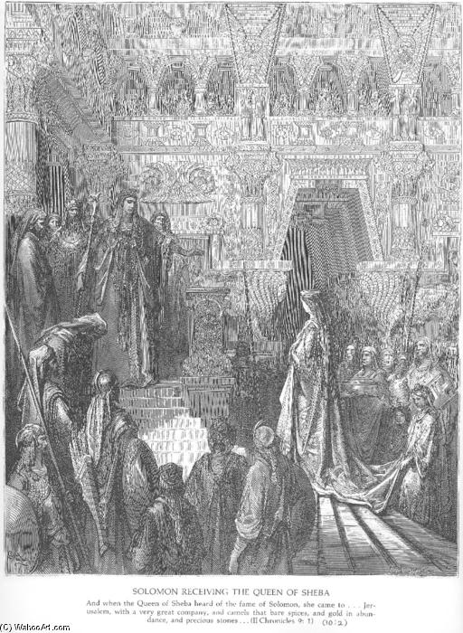 Salomons Modtagelse Af Dronningen Af Saba — Gustav Doré