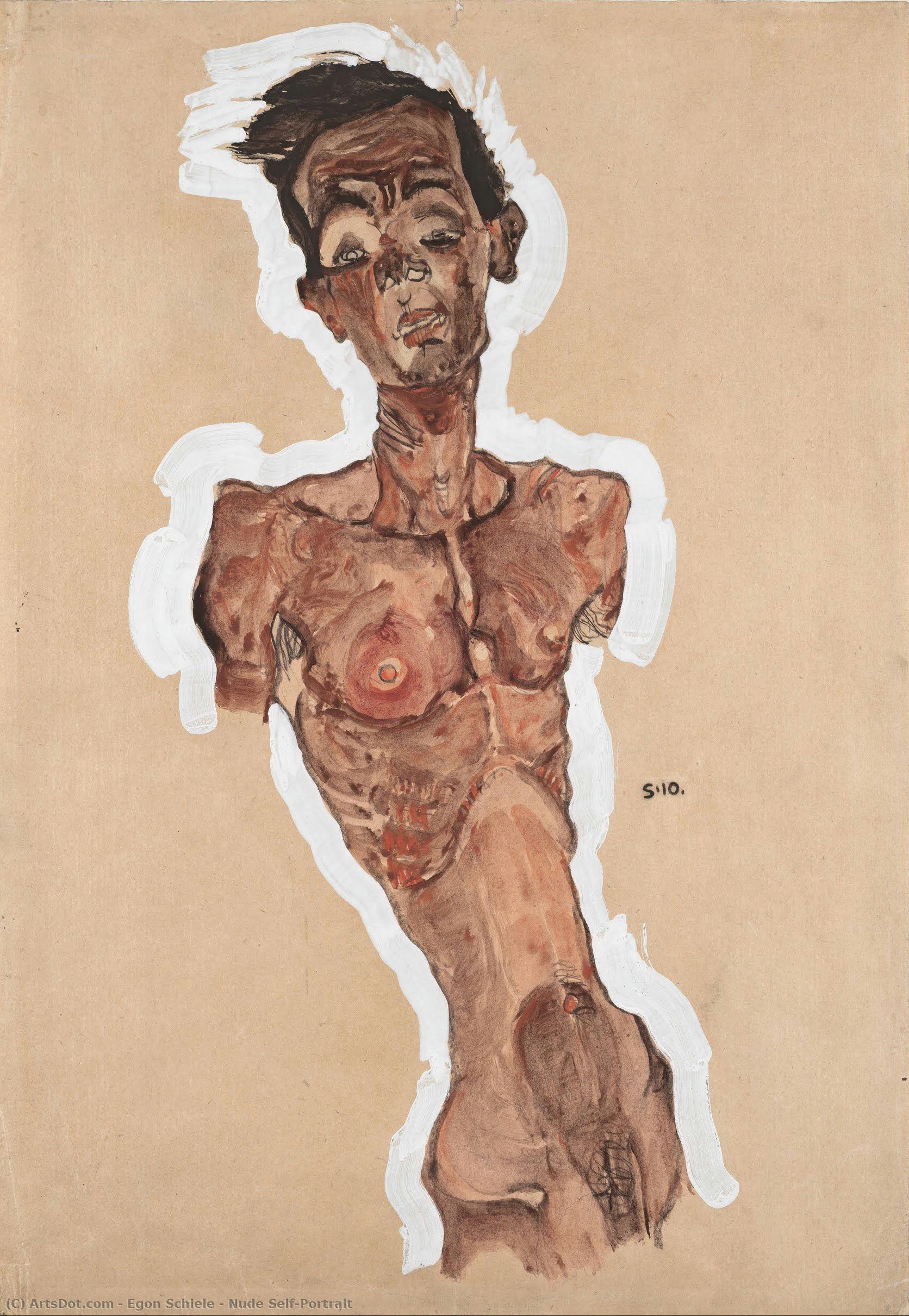 Nacktselbstporträt — Egon Schiele