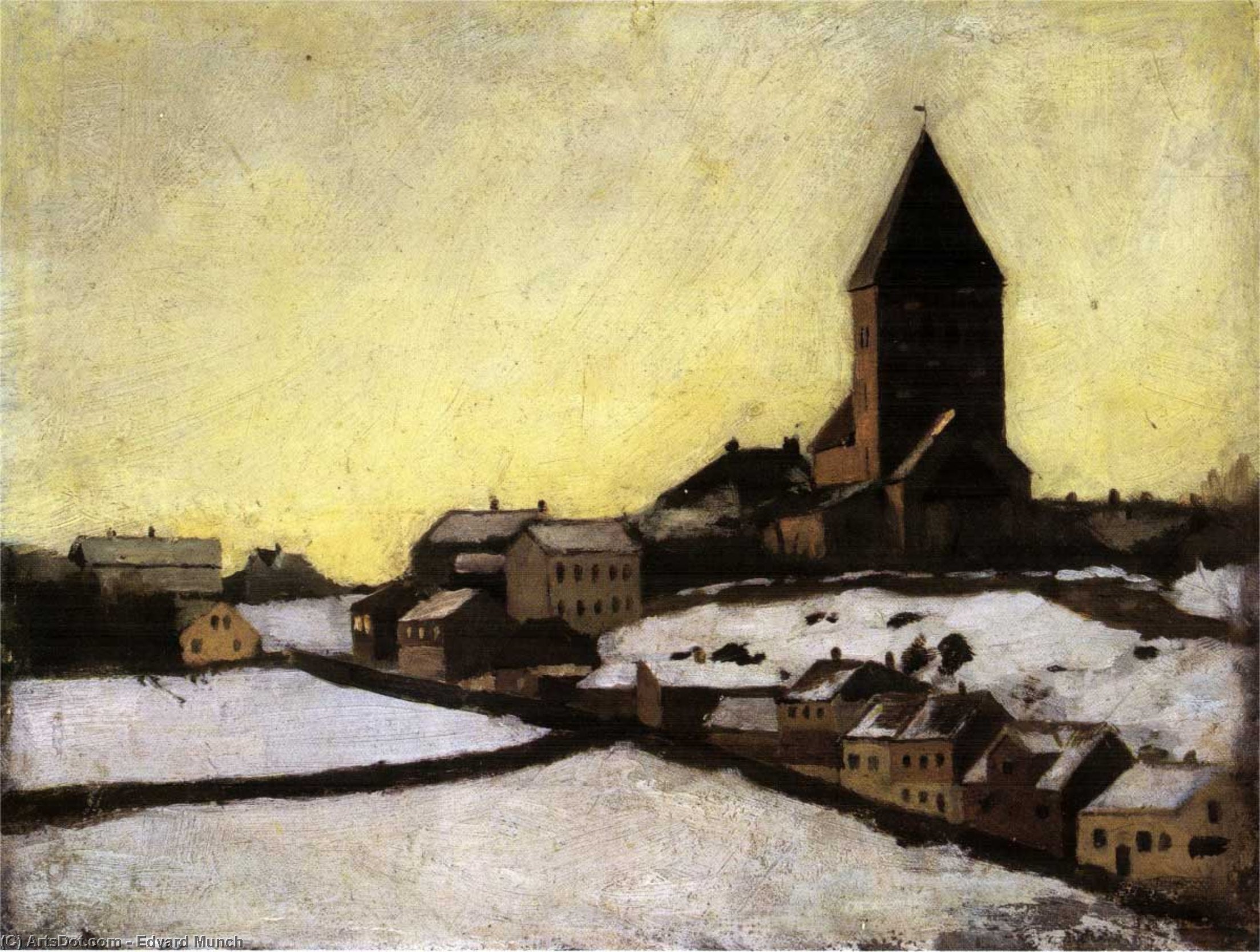Stará Kostel Aker — Edvard Munch