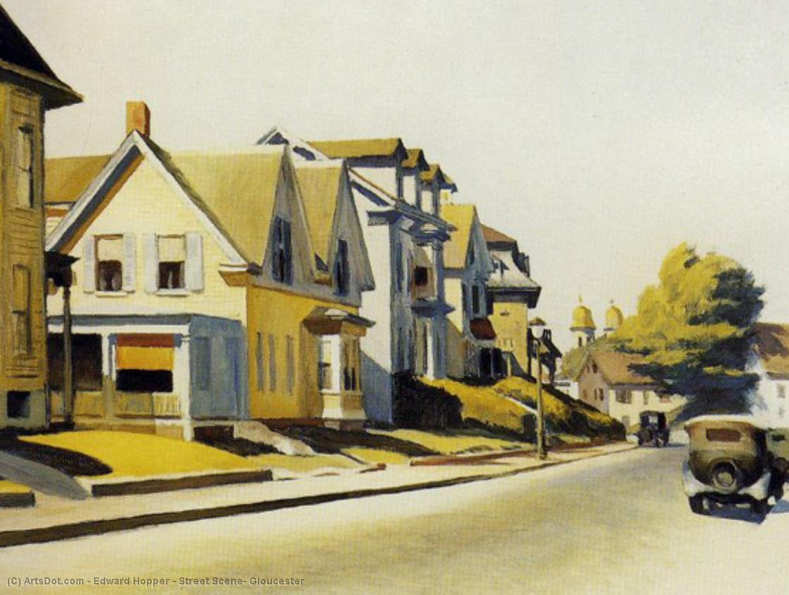 Street Scene, Gloucester — Edvardas Hoperis