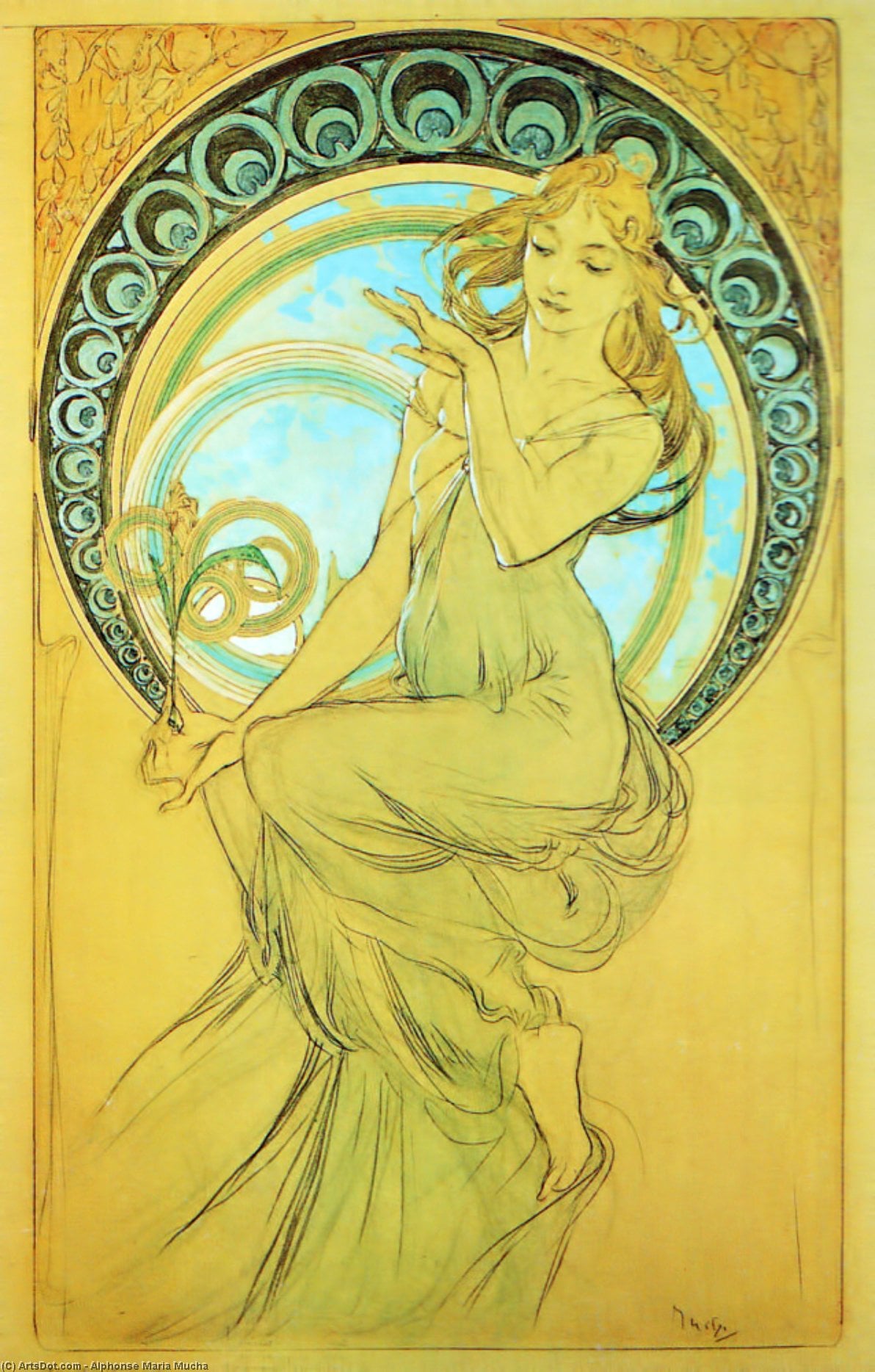 Study For Painting — Alphonse Maria Mucha