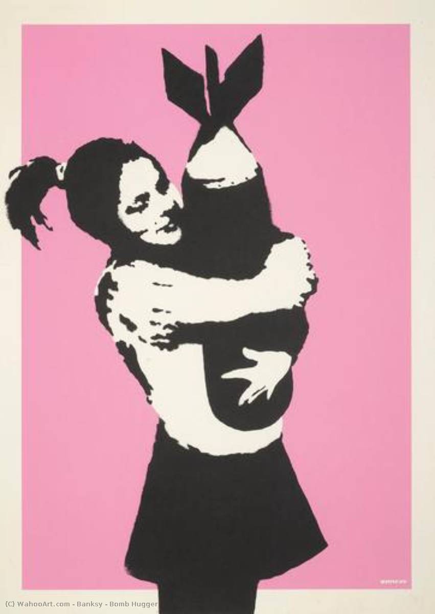 Get a print of Bomb Hugger - Banksy