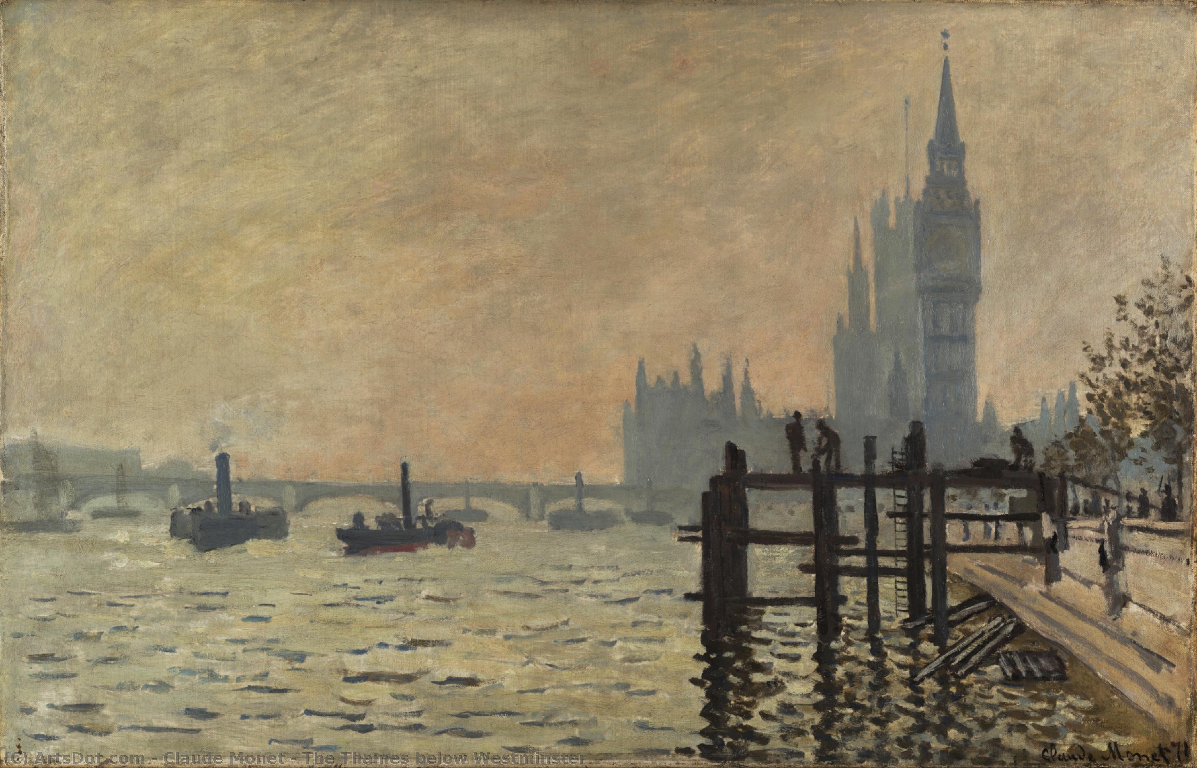 The Thames below Westminster