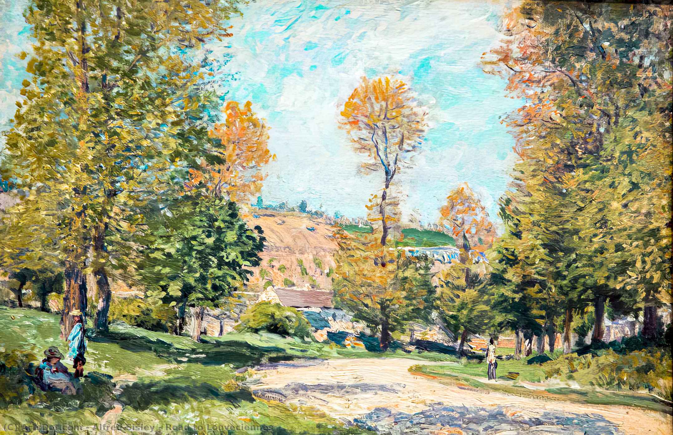 De Weg Naar Louveciennes — Alfred Sisley