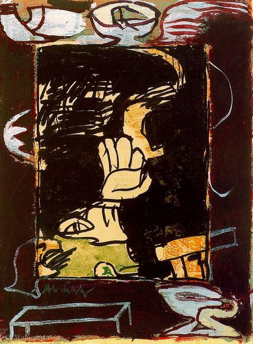 Untitled (992) — Pierre Alechinsky