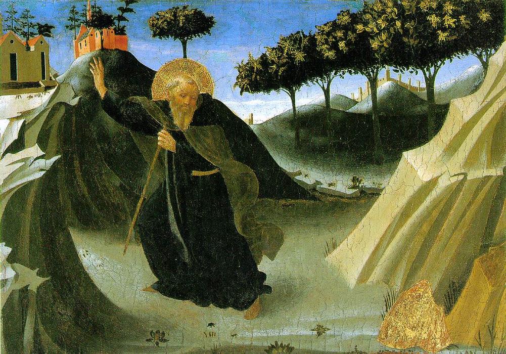 Saint Anthony The Abbot Tempted By A Lump Of Gold — Fra Angelico