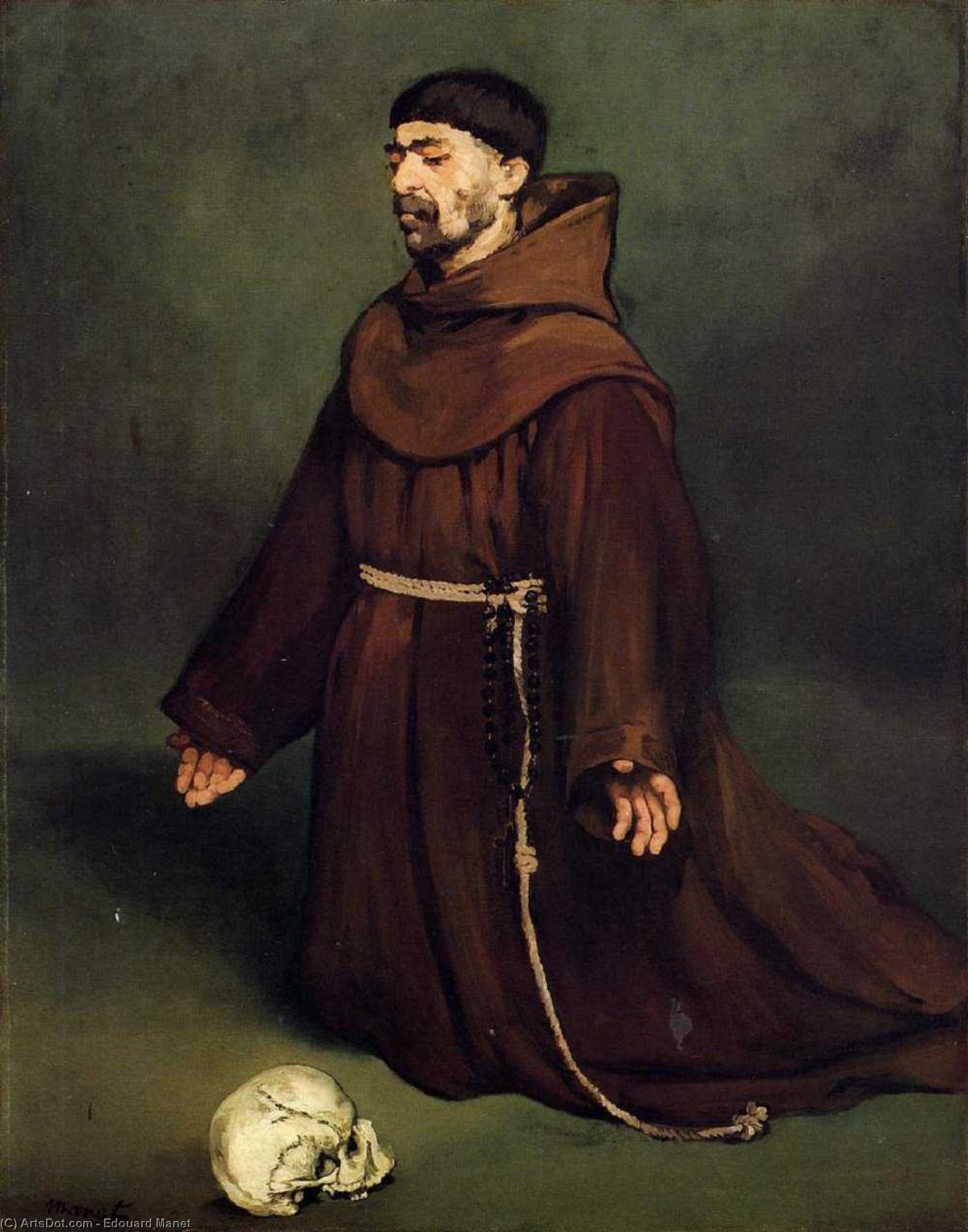 Édouard Manet - Monk at Prayer