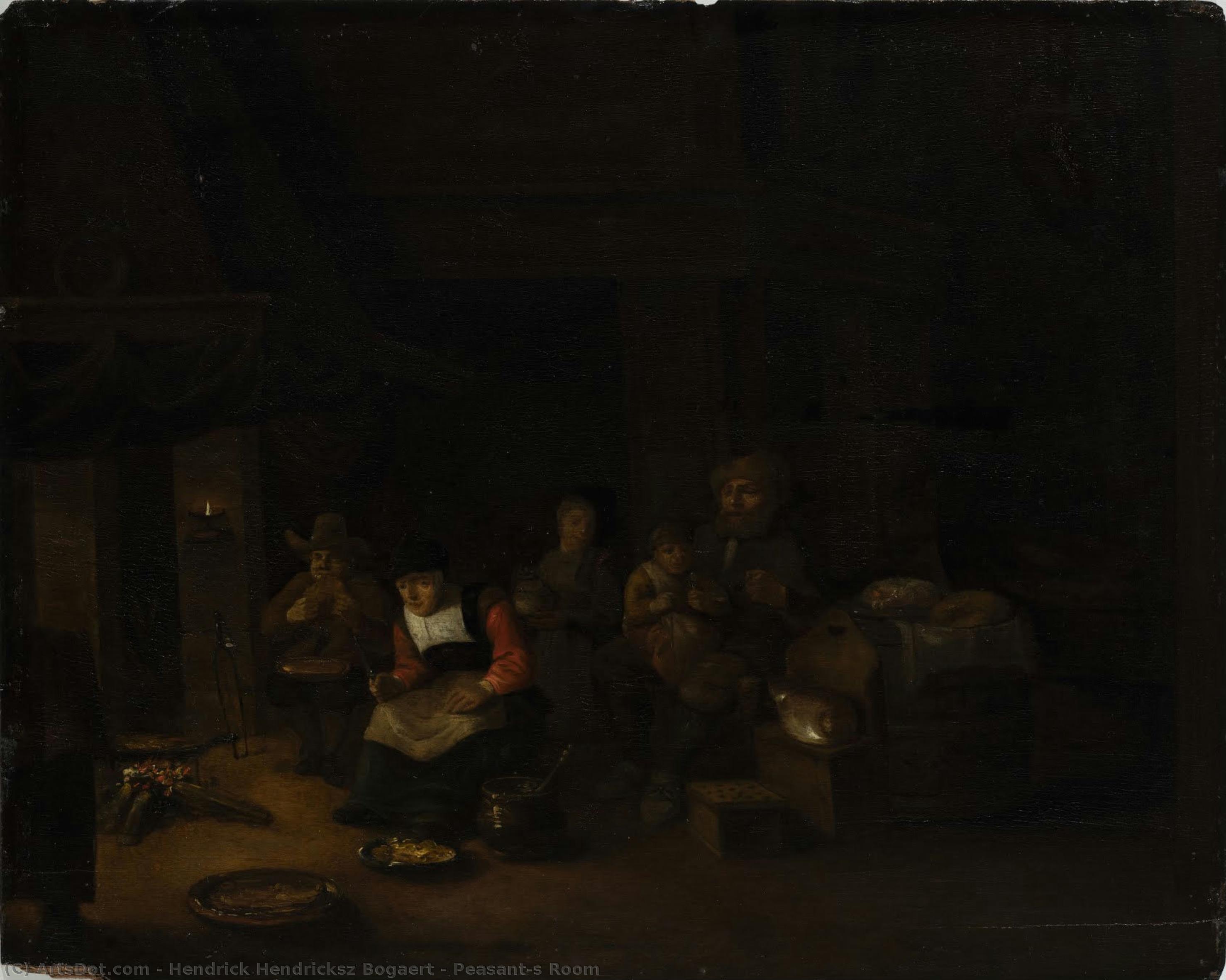 Peasant’s Room — Hendrick Hendricksz Bogaert