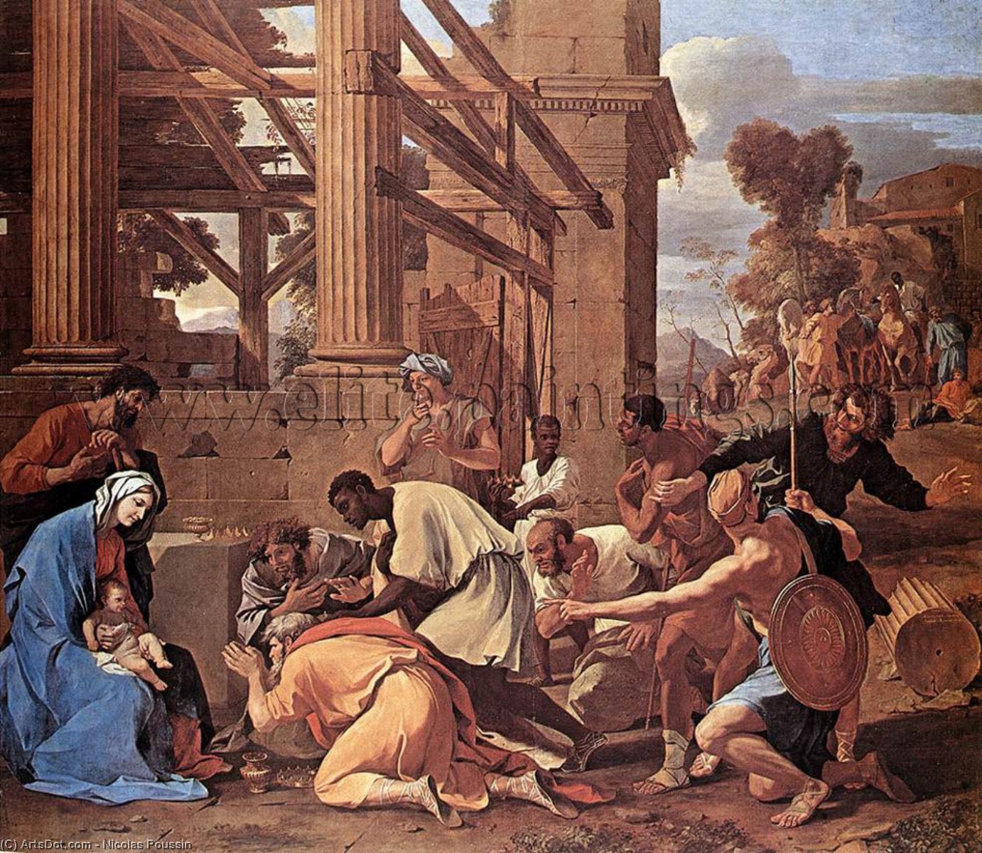 L'adoration Des Mages — Nicolas Poussin