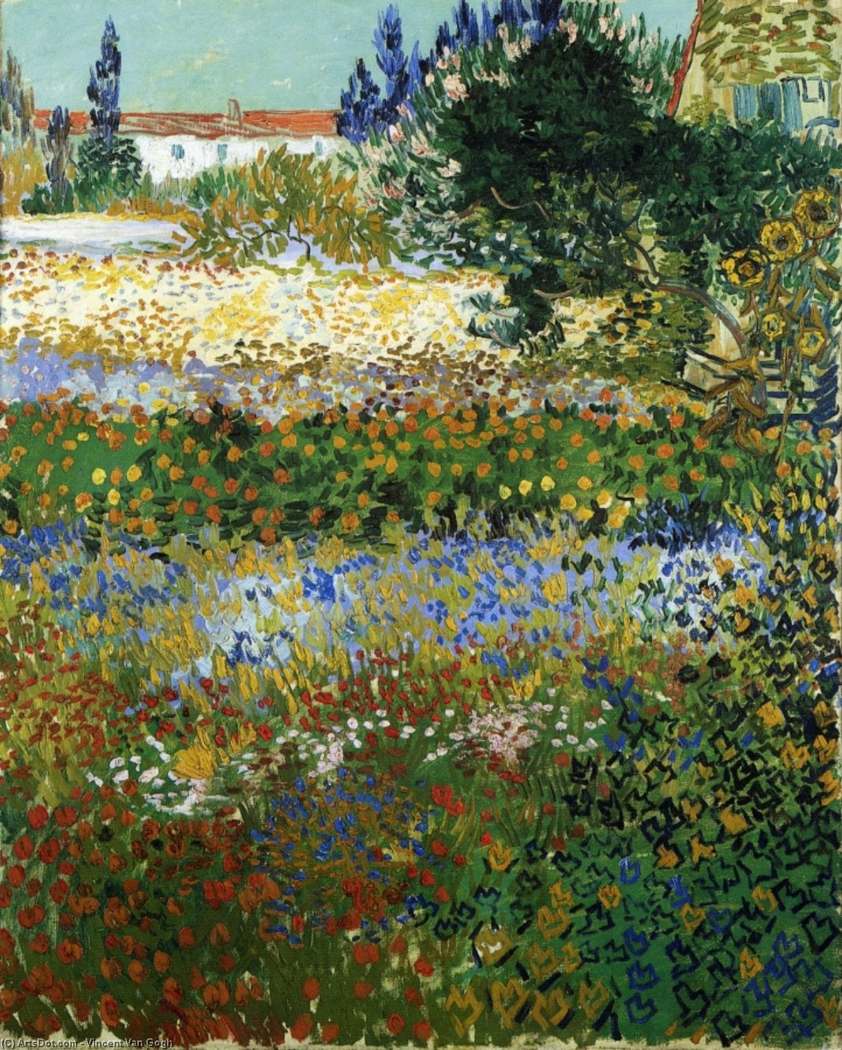 *garden With Flowers* — Vincent Van Gogh