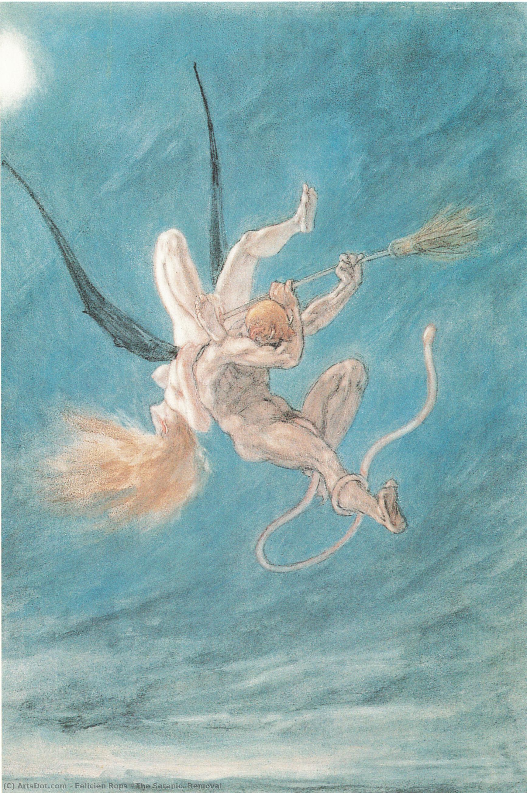 Félicien Rops - The Satanic. Removal