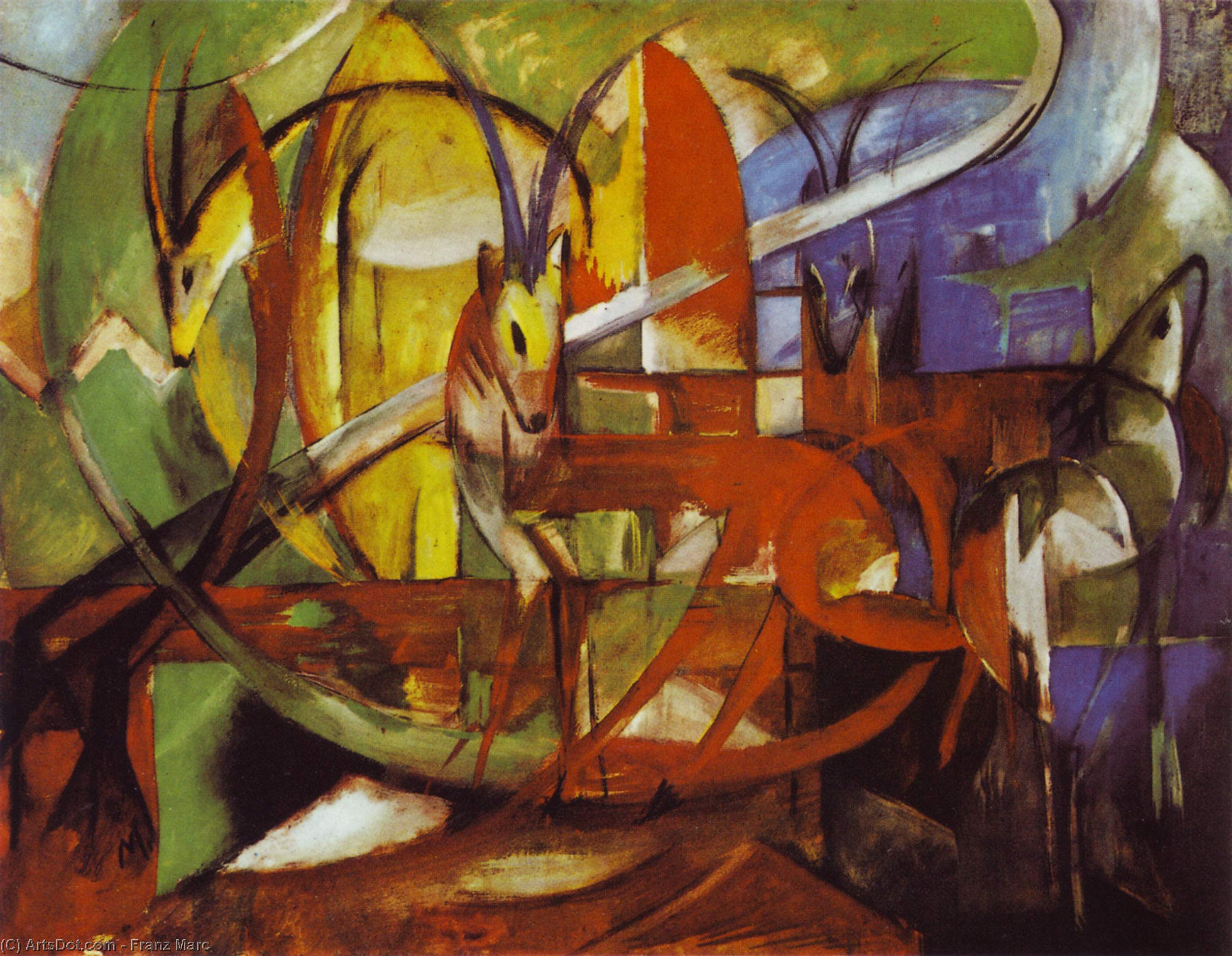 Gazellen — Franz Marc