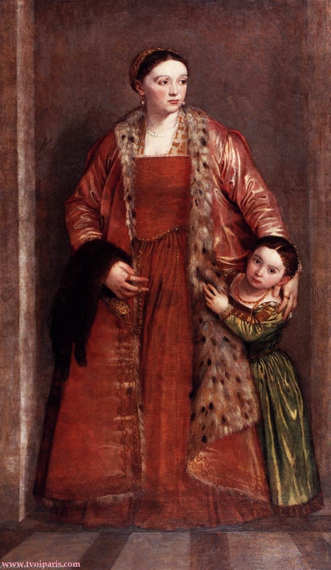 Παύλος Βερονέζης, Livia da Porto Thiene and her Daughter Porzia