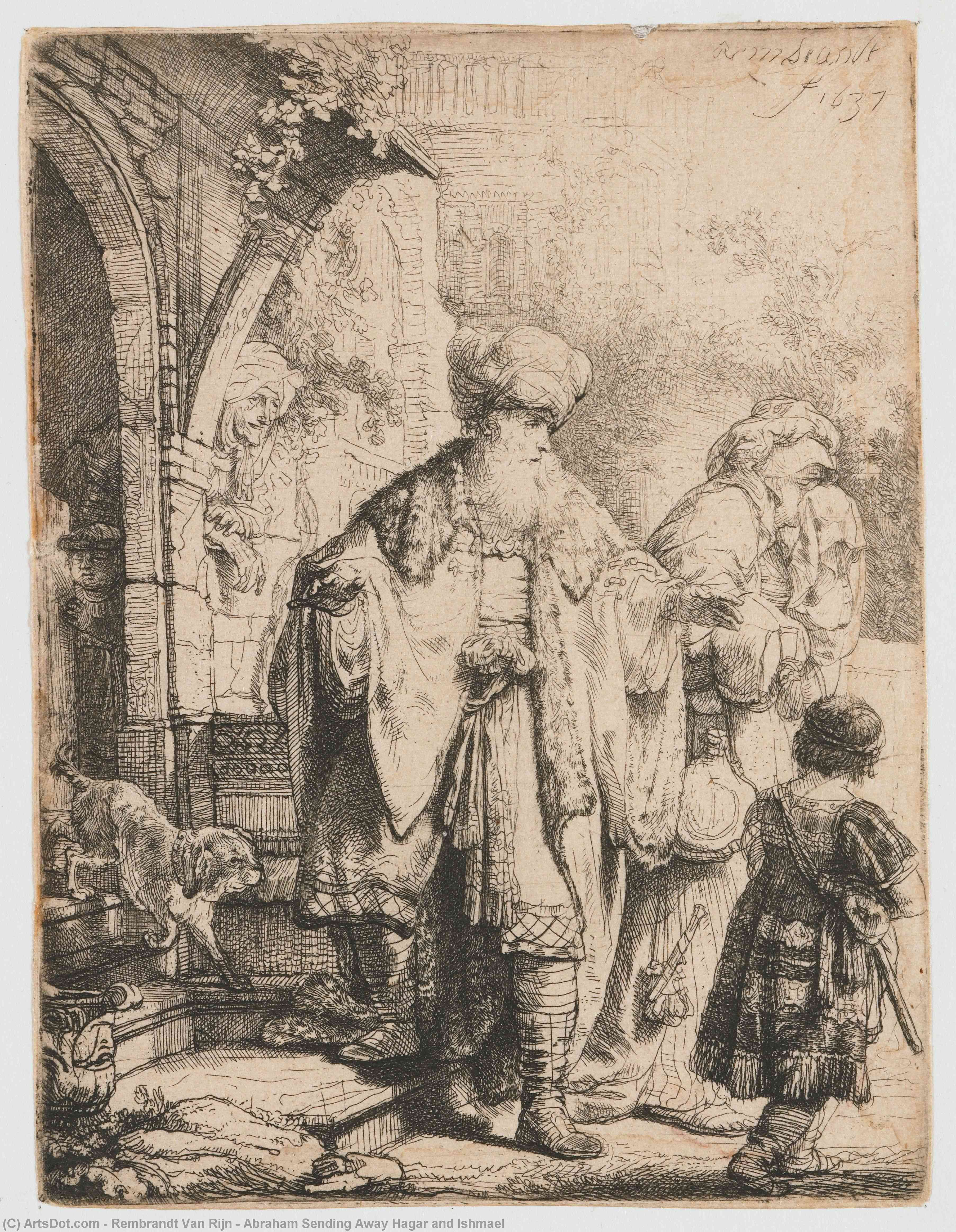 Abraham Send Away Hagar Ja Ishmael — Rembrandt