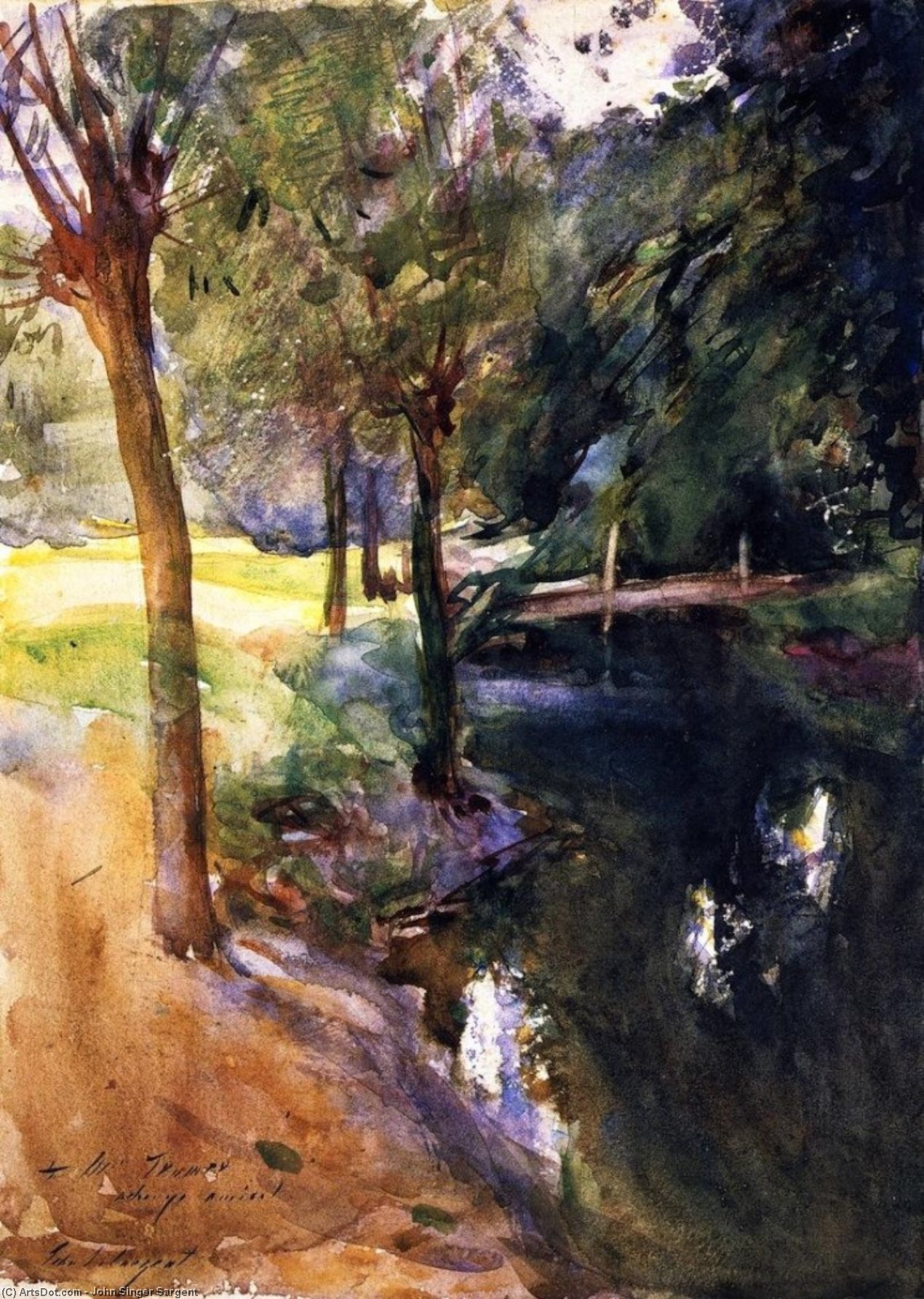 The Shadowed Stream — John Singer Sargent